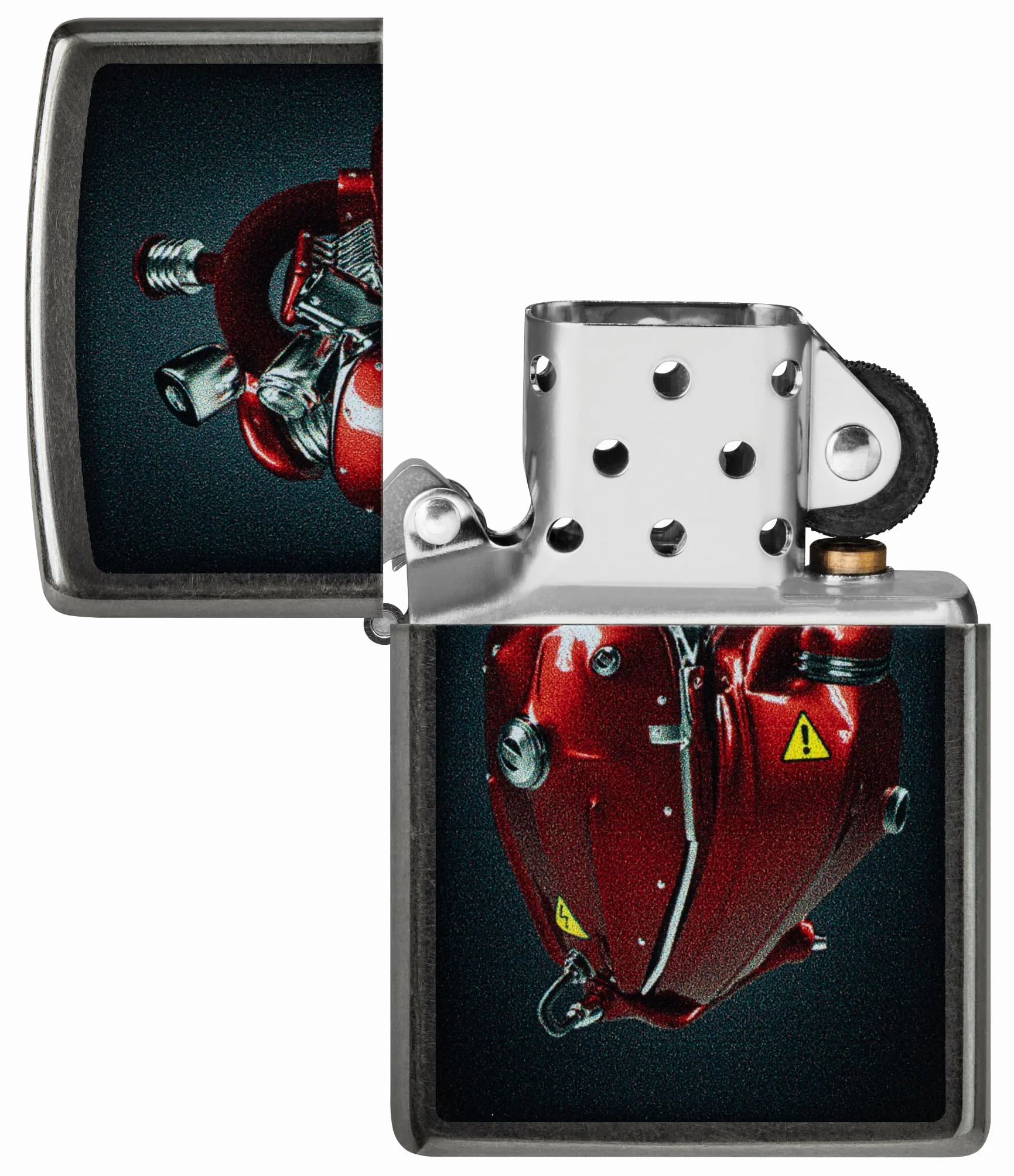 Zippo Heart Engine Zapalniczka Sztormowa, Wiatroodporna, Wielokrotnego Użytku, Szary (Gray Dusk)