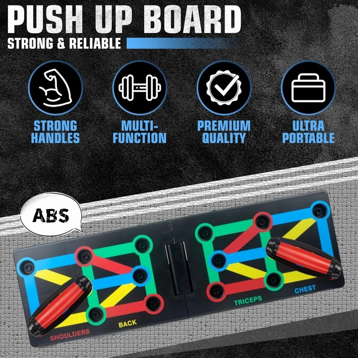 Uchwyty do pompek, deska do pompek, 12 w 1, wielofunkcyjne urządzenie treningowe do domu, deska Push Up, efektywne kształtowanie, deska Push Up Rack, dla mężczyzn i kobiet