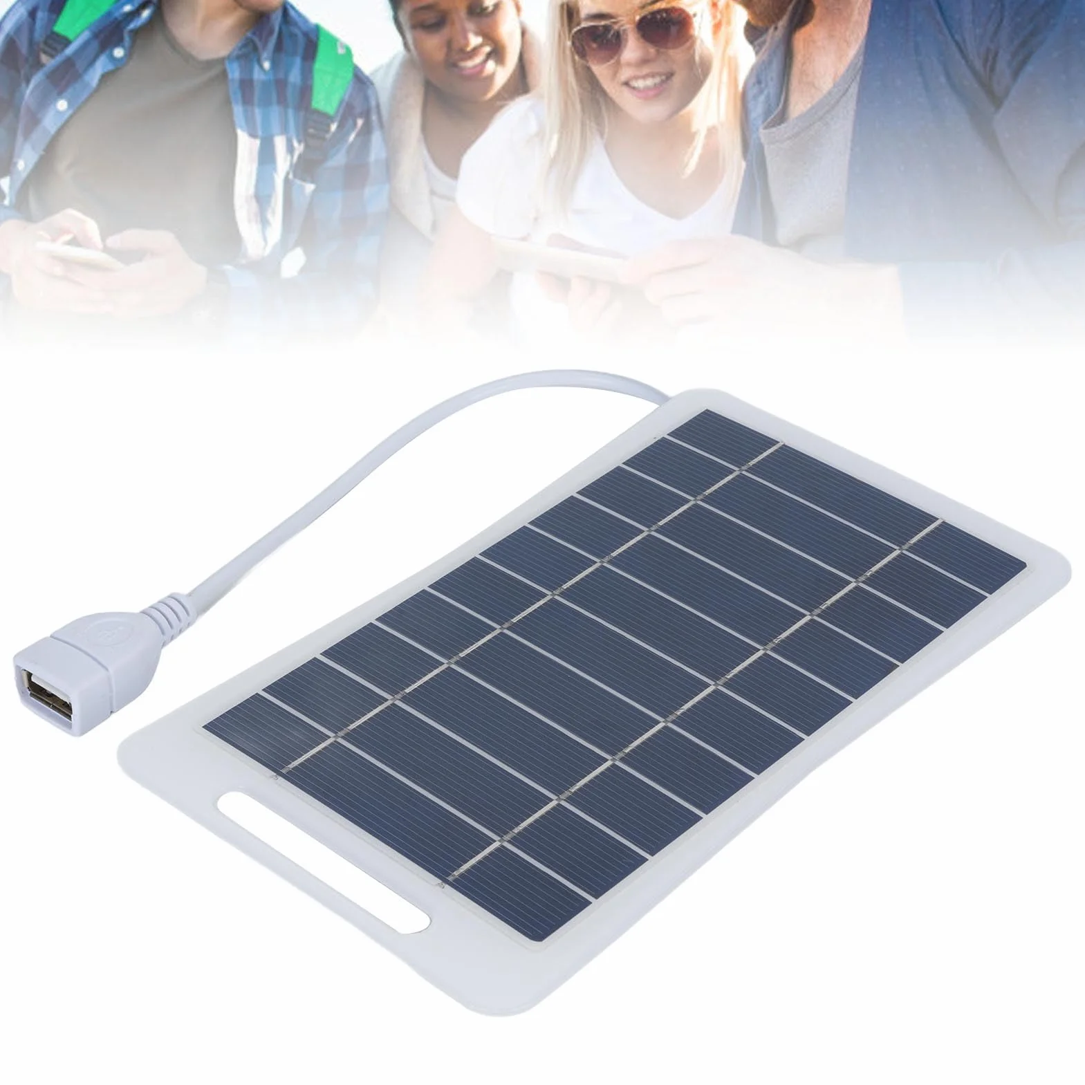 Składany Mini Solarny Panel, ładowarka Panelu Słonecznego USB do Smartfonów, Tabletów, Aparatu
