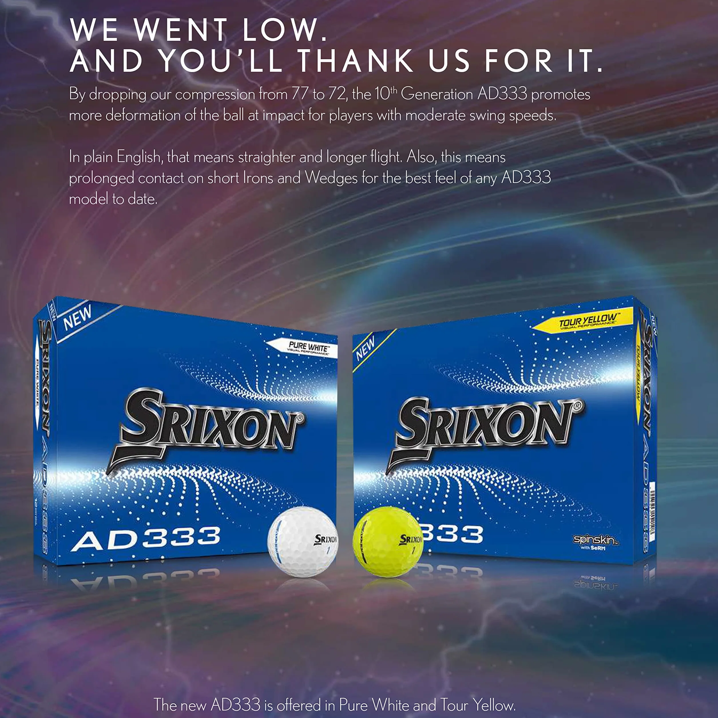 Srixon AD333 piłka golfowa biała 12 sztuk