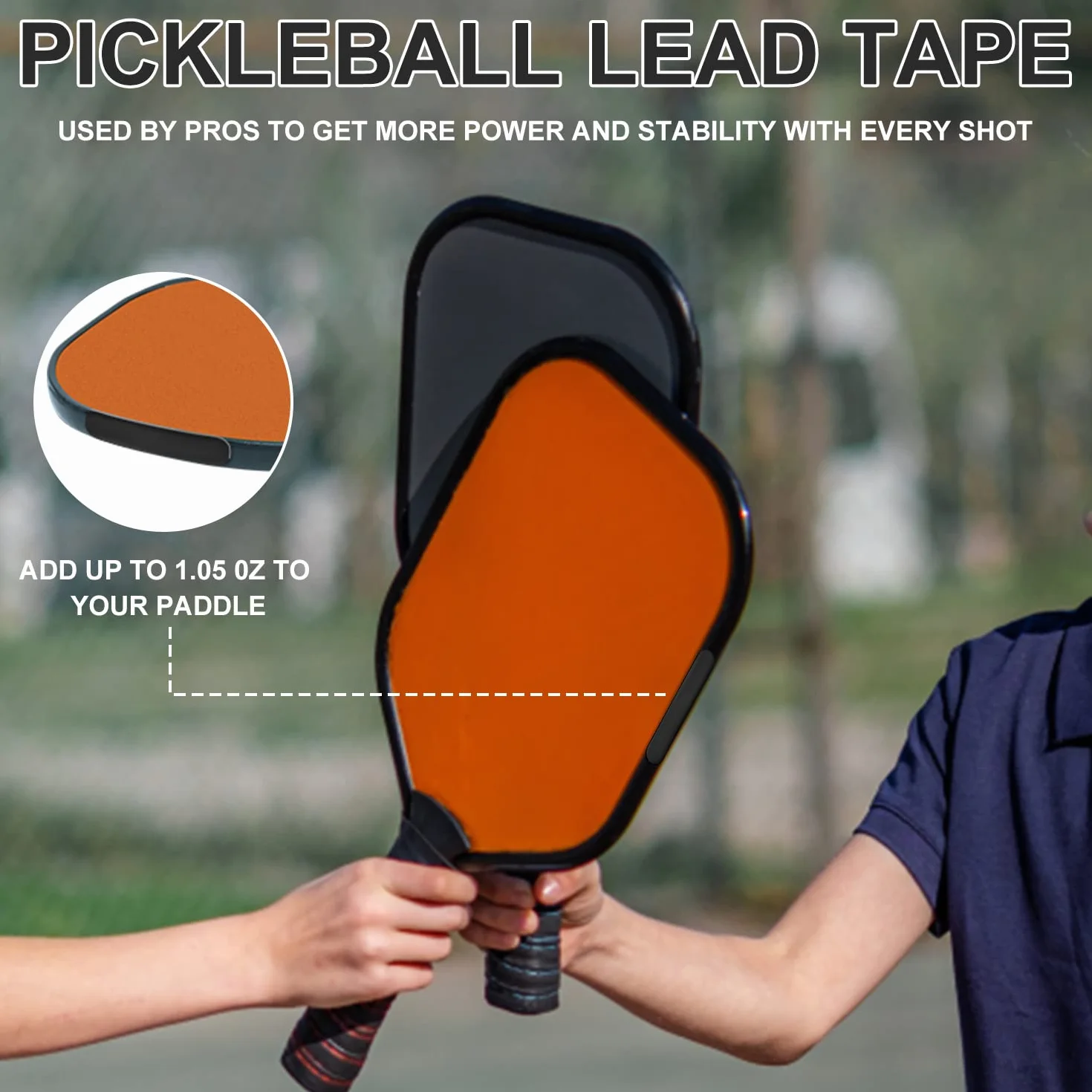 20szt Tasma Olowiana Pickleball, Obciazona 3g Tasma Olowiana do Wiosla Pickleball Samoprzylepna Tasma Olowiana Akcesoria do Oslony Krawedzi Wiosla, Zwieksz Moc i Predkosc Obrotu (Czarny)