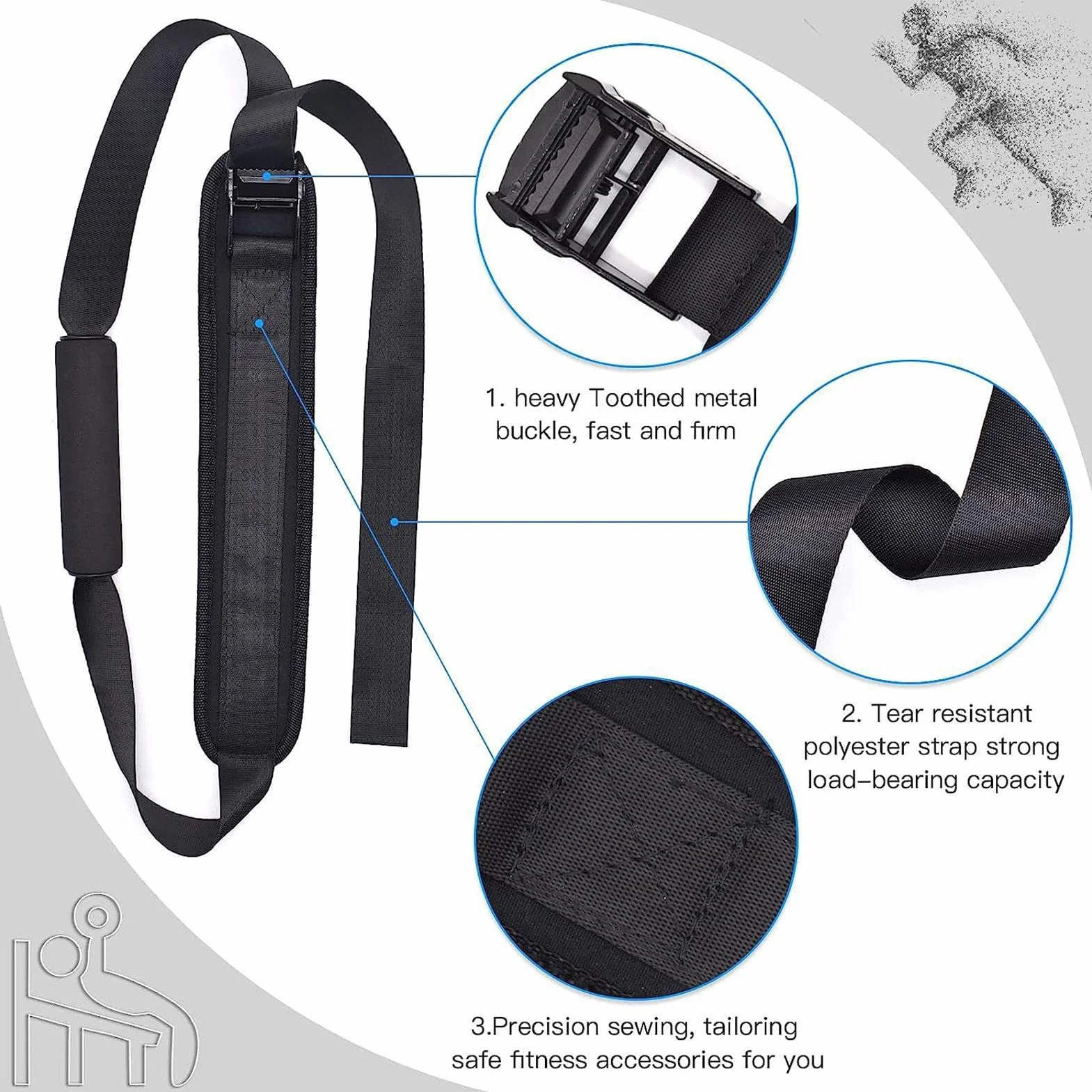 Hamstring Strap, taśma do ćwiczeń fitness, akcesoria sportowe