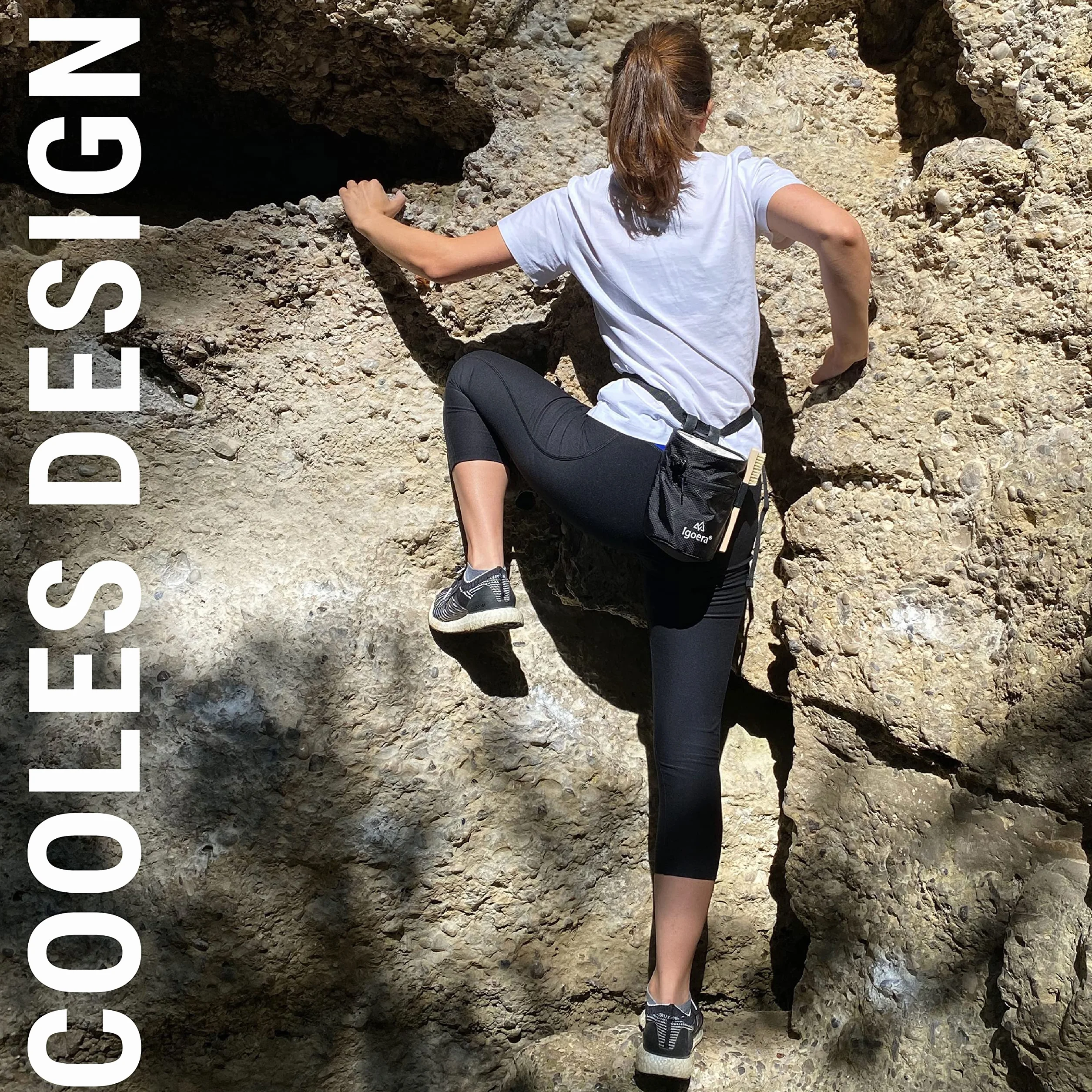 IGOERA Zestaw do Boulderingu z Workiem na Kredę, Szczotką i Kulką Kredową