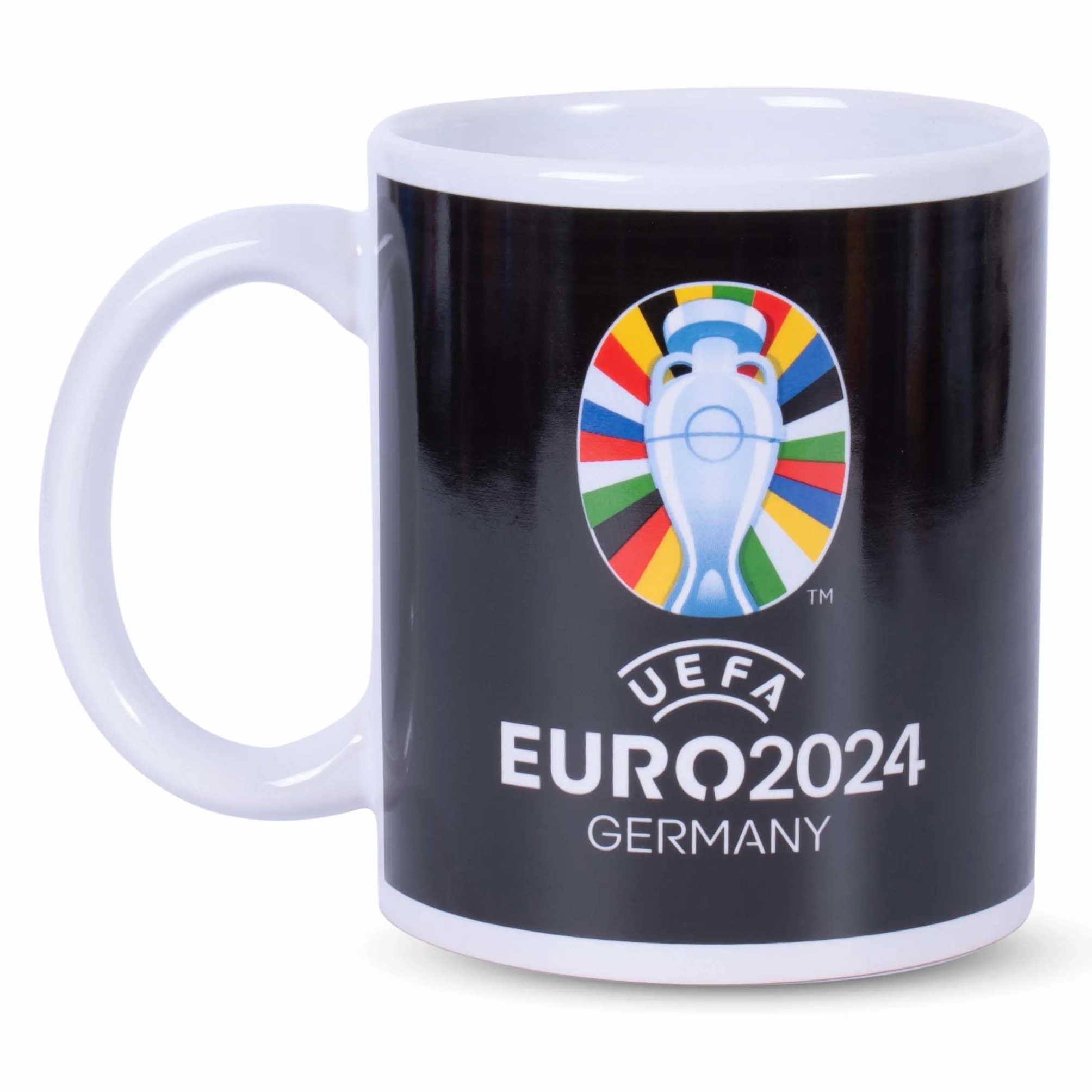Hy-Pro Kubek ceramiczny Euro 2024, oficjalnie licencjonowany, czarny