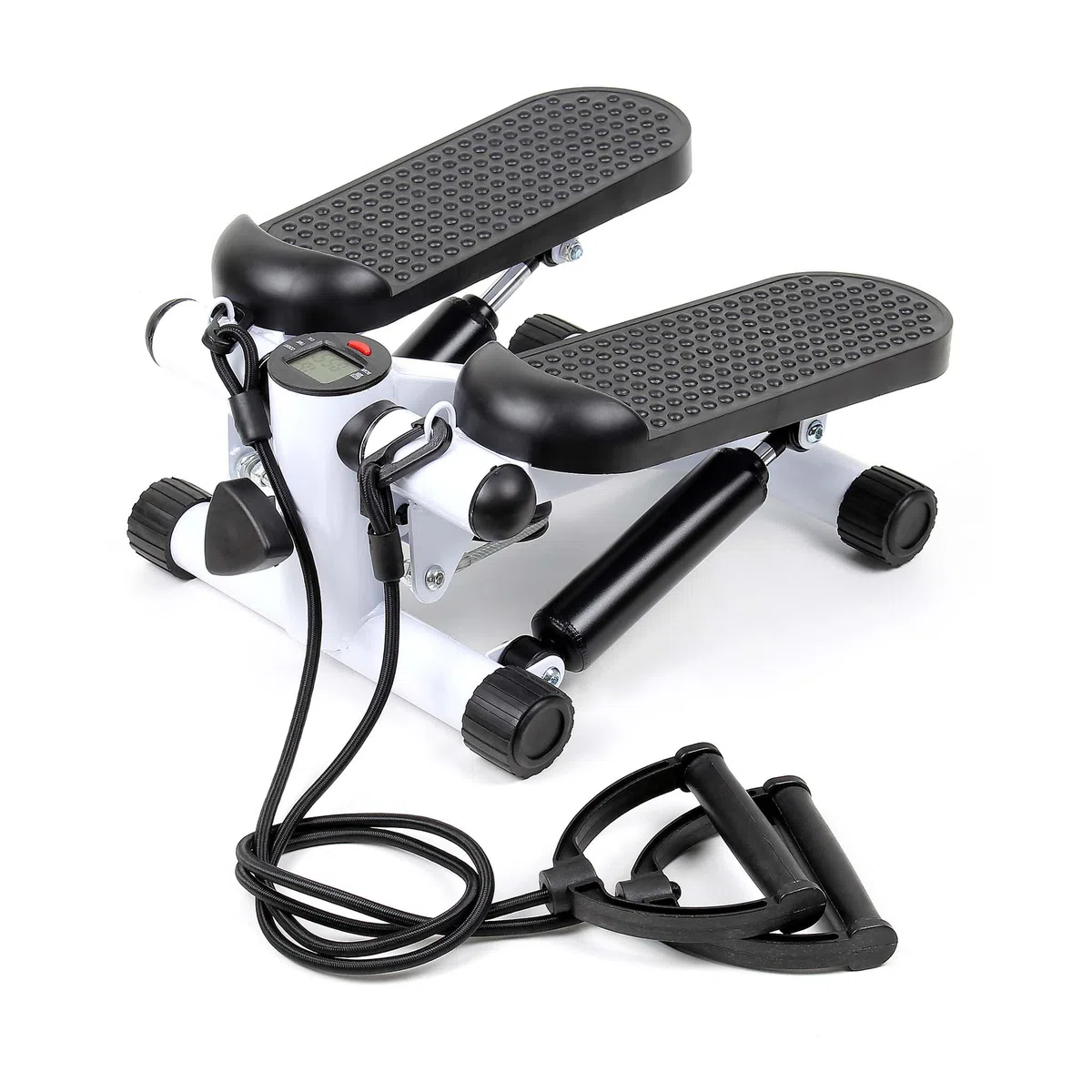 Wiltec Stepper do ćwiczeń 41 x 30 x 18 cm z wyświetlaczem LCD, trenażer schodowy do treningu nóg i pośladków, antypoślizgowe pedały