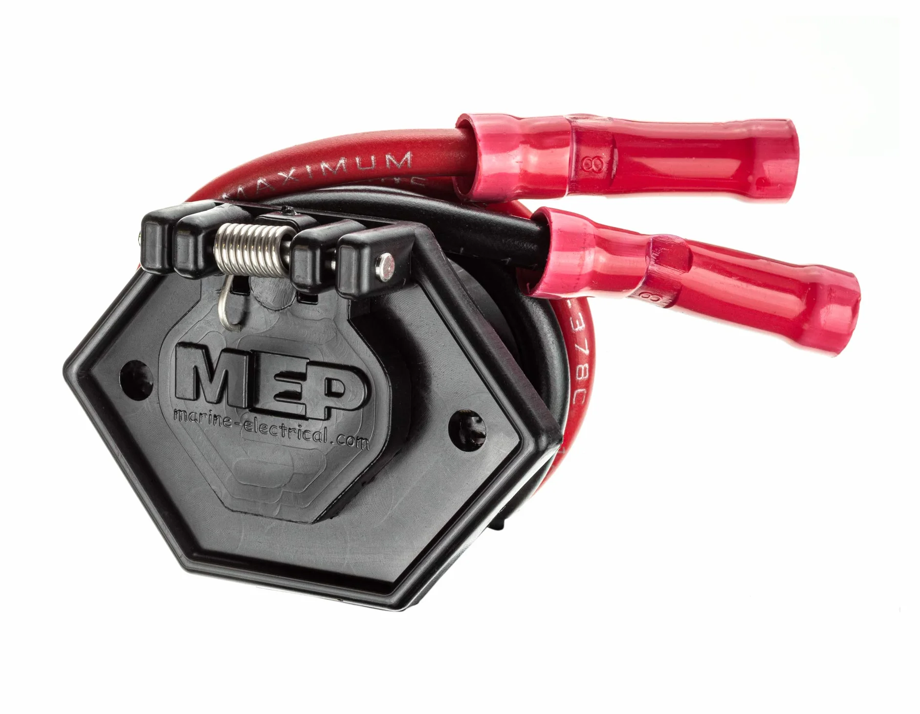 MotorGuide 8M4000954 gniazdo zasilania silnika trollingowego, 2-bolcowe silniki 12 V, 24 V lub 36 V, do instalacji na łuku