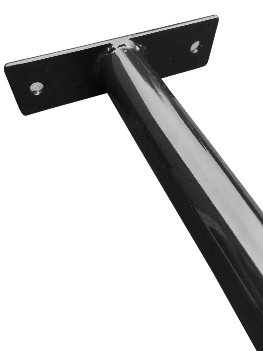 Drążek gimnastyczny, drążek 40-180 cm, drążek do wspinaczki, niebieski, zielony lub czarny (130 cm, czarny)