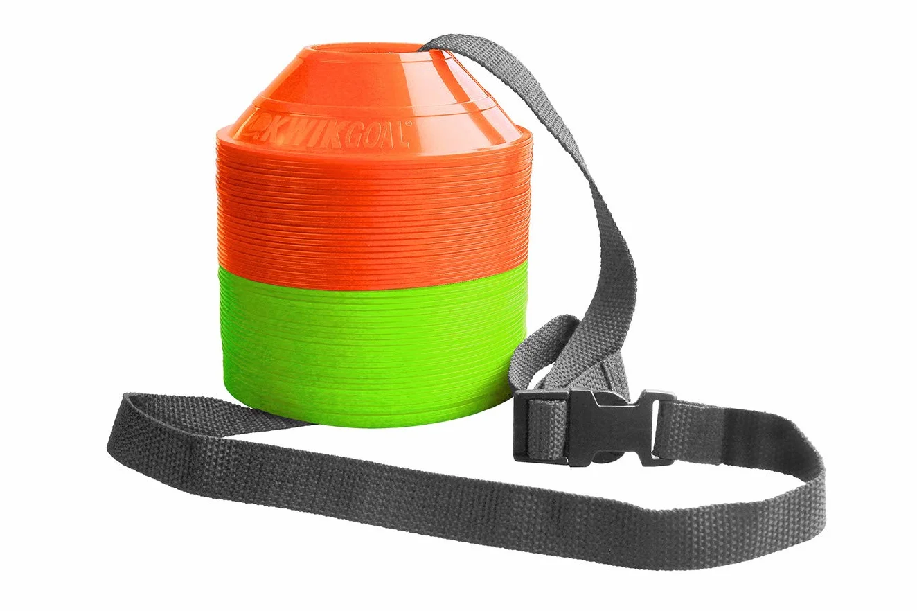 (Green/Orange) - Kwik Goal Mini Disc Cone Kit (50-Pack)