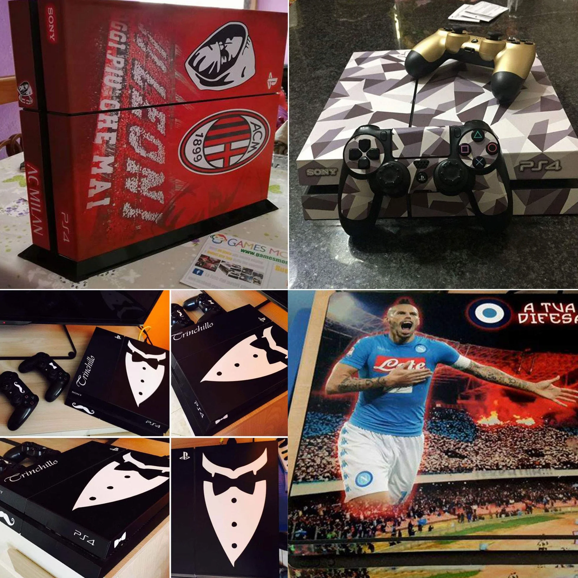 Kompatybilna skóra do Ps4 SLIM - limitowana edycja DECAL COVER NAKLEJKA Slim BUNDLE (Cristiano Ronaldo Real Madryt)