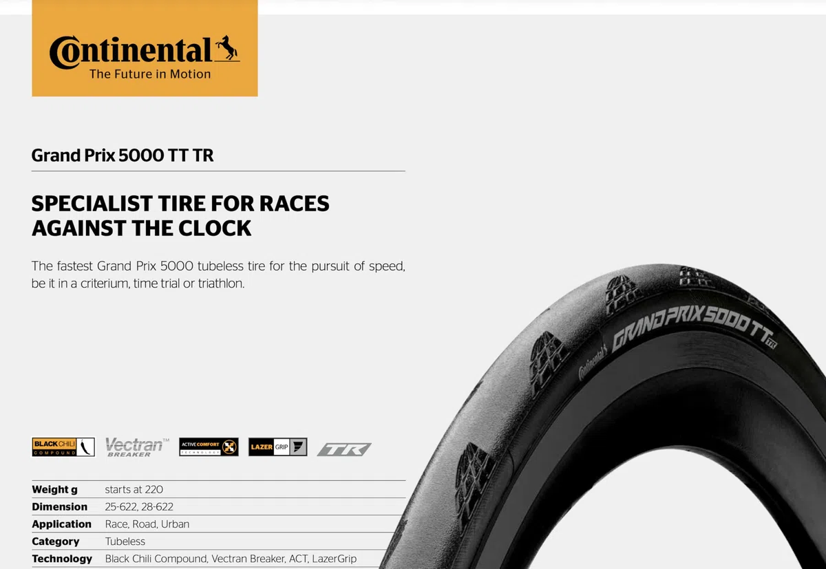 Continental Grand Prix 5000 TT TR Faltreifen // 28-622 (700x28C) uchwyt laserowy