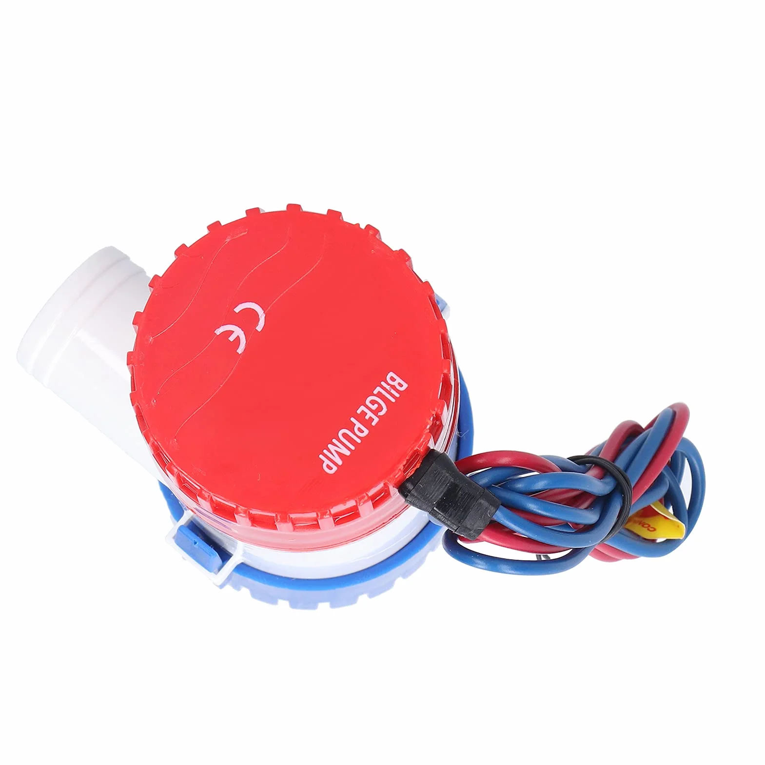 Pompa Zęzowa 12V/24V 350/500/750/1100GPH, Pompa Zęzowa o Niskim Poziomie Hałasu, Przełącznik Półautomatyczny Elektryczna Mała Pompa Zanurzeniowa do Drenażu Zapewnia Moc(24V-500GPH)