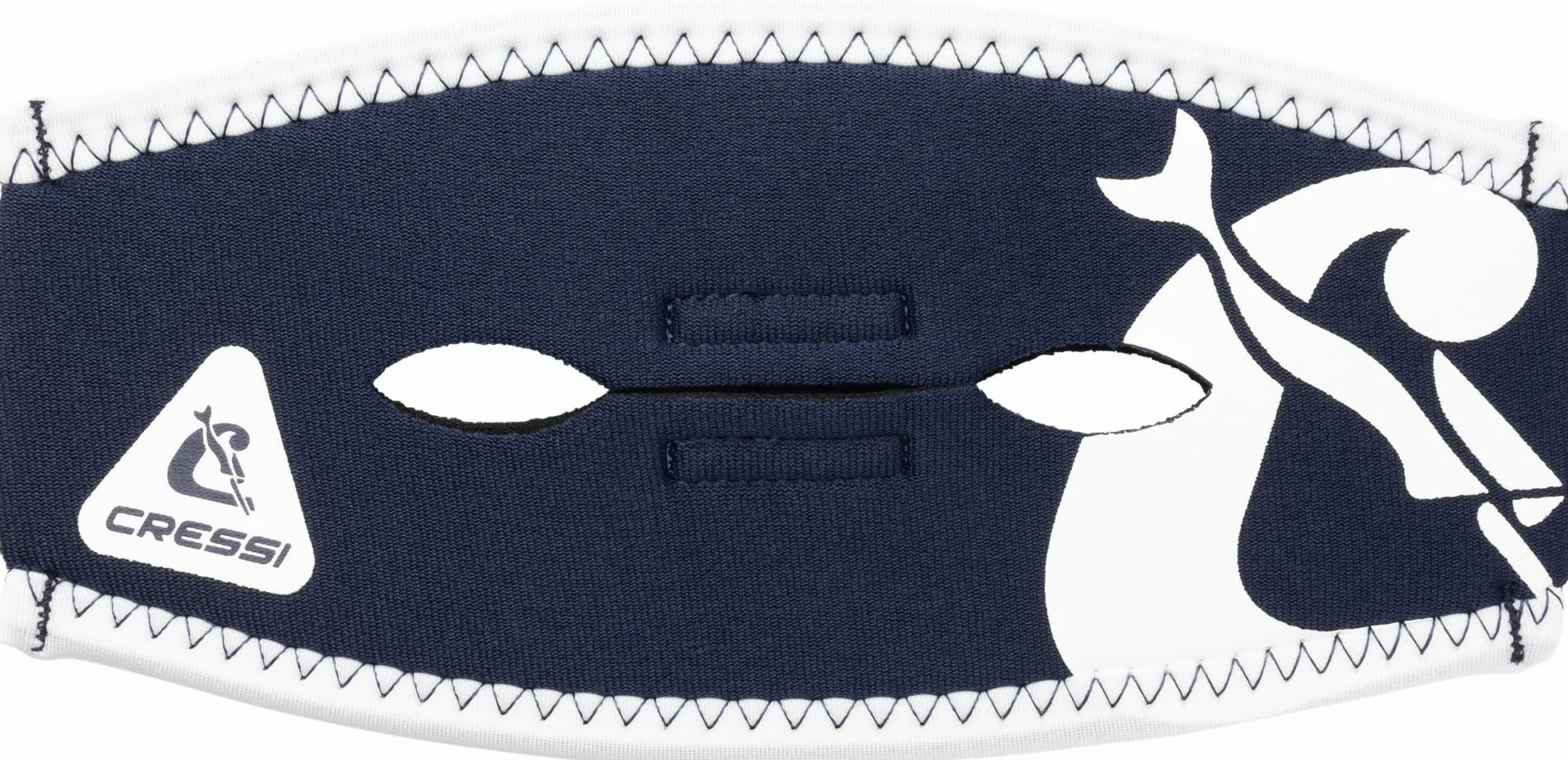Cressi Neopren osłona na pasek do nurkowania i nurkowania z rurką, unisex dla dorosłych, granatowy/biały, wyjątkowy