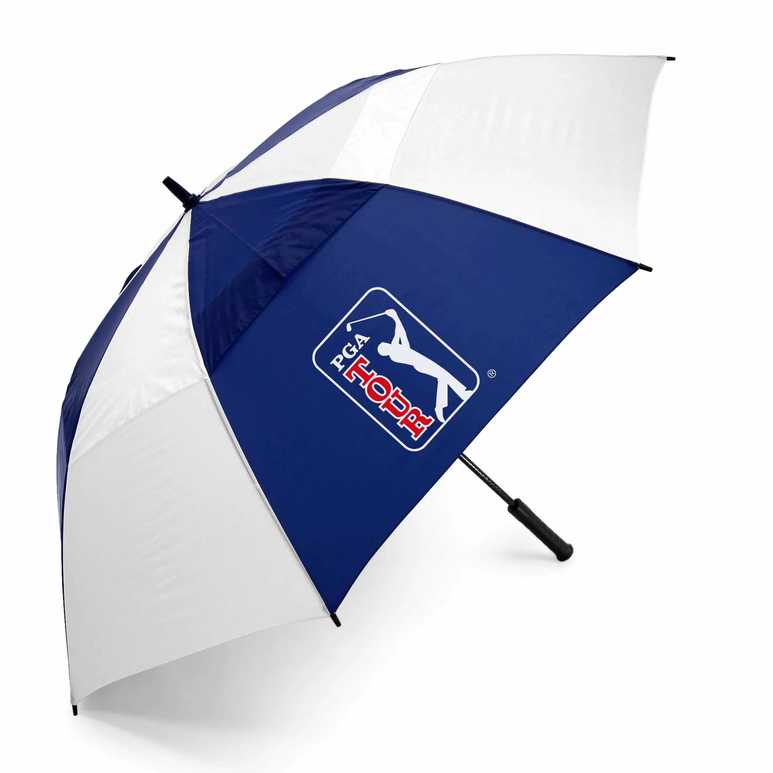 PGA Tour Wiatroszczelny parasol golfowy, niebieski, biały, 152 cm