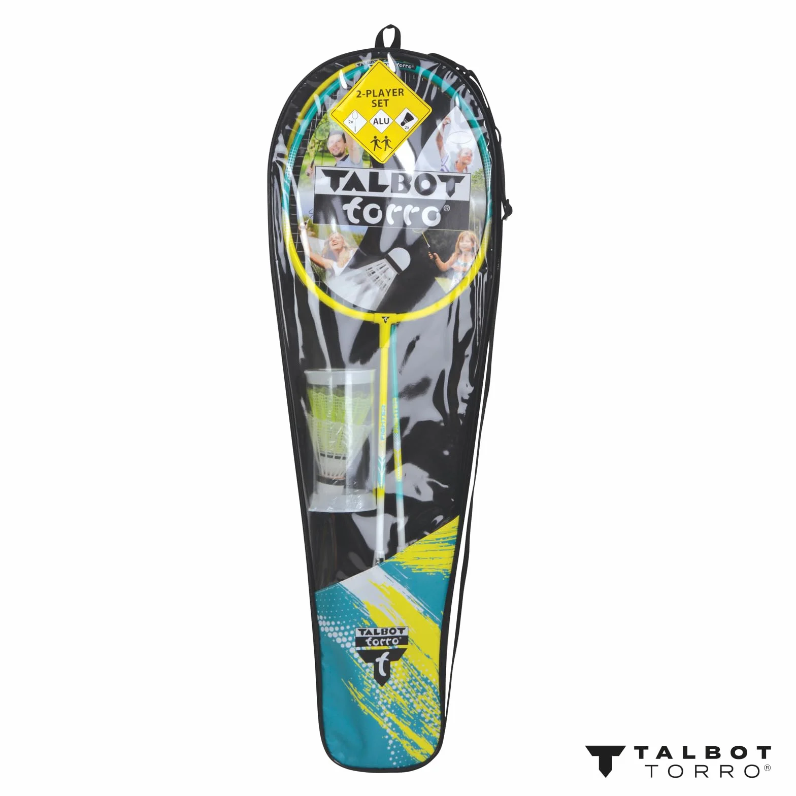 Talbot Torro Uniseks Torro 449412 Zestaw do Badmintona, Wielokolorowy, 68 x 21 x 6 cm; 380 g