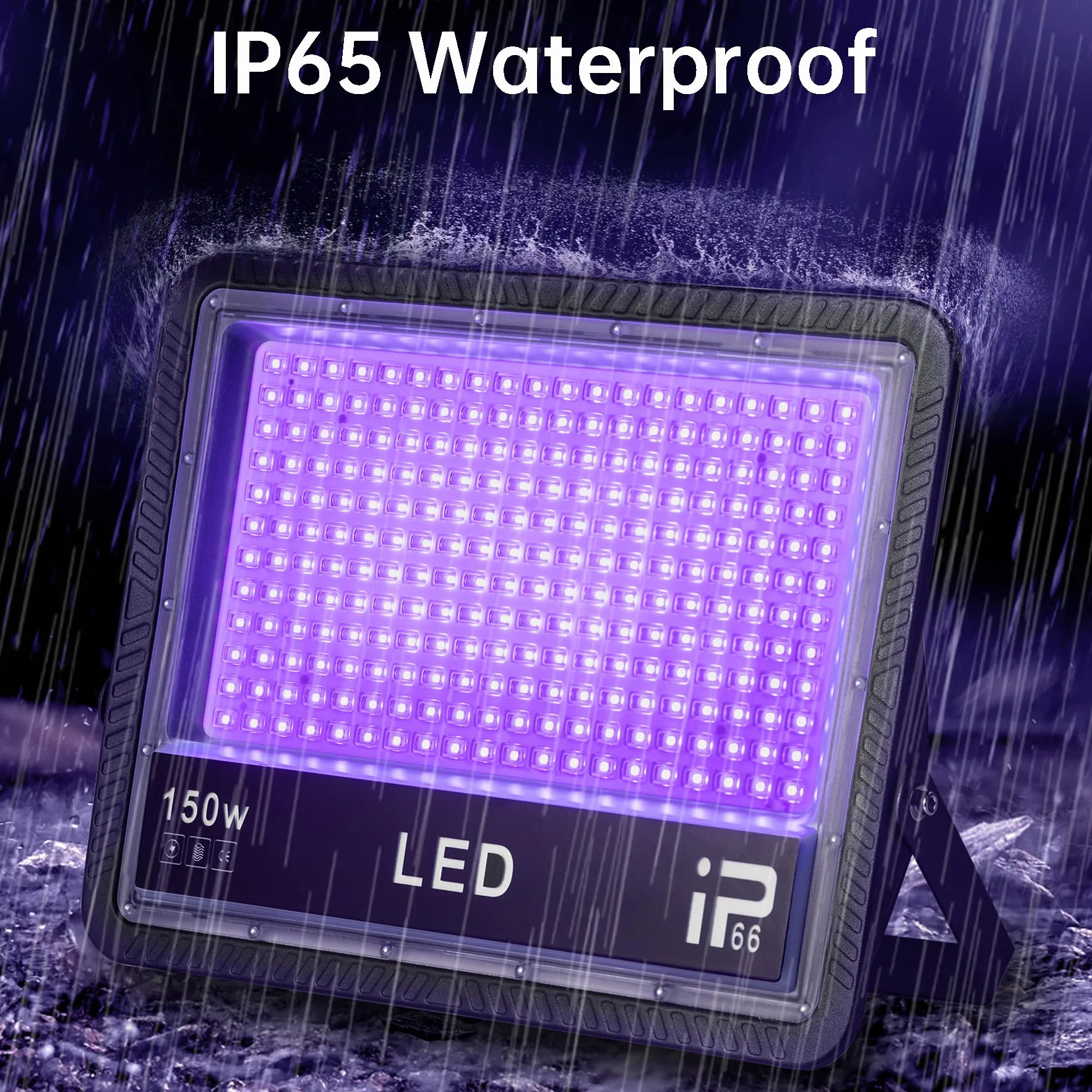 Reflektor LED Black Light 150 W IP66 Wodoszczelny 2 sztuki