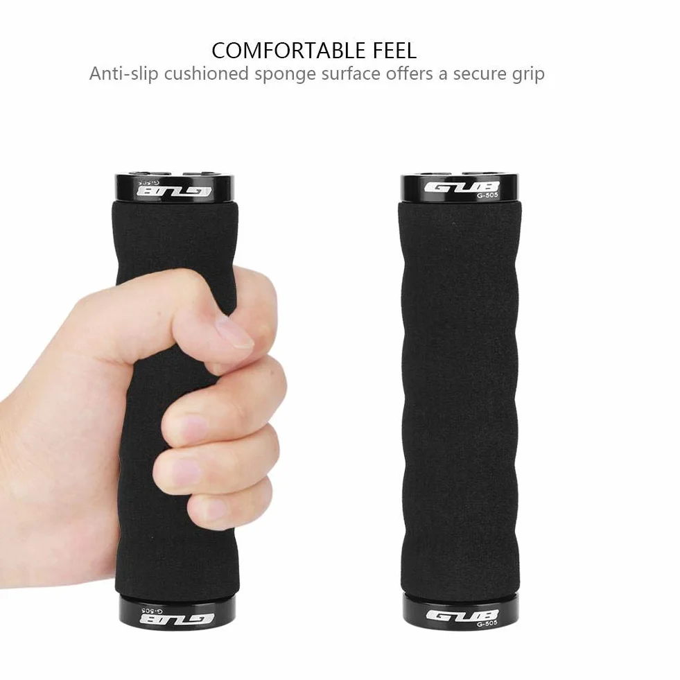 Yosoo Health Gear Zamykane uchwyty do rowerów górskich, blokada kierownicy rowerowej, antypoślizgowe uchwyty kierownicy do roweru górskiego BMX, 1 para