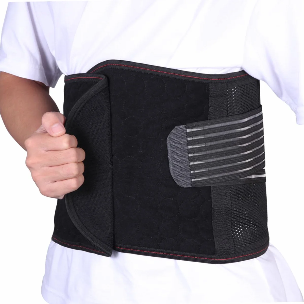 1kawałek Do Treningu Slimming Waist Belt Xl Czarny Oddychający Multi-funkcyjny Wspierający Talię Do Sportów i Ćwiczeń Zmniejsza Zmęczenie Mięśni i Opuchliznę