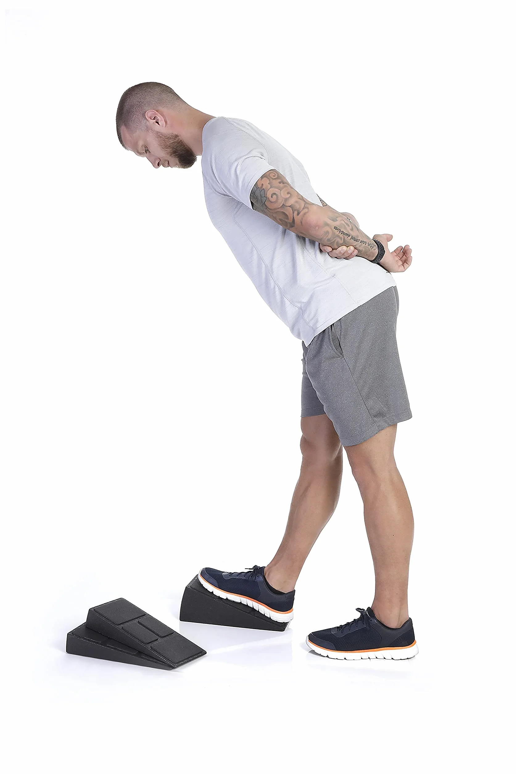 BODYMATE klin do mięśni łydek 3 szt., slant board, równoważąca klin do ćwiczeń mięśni nóg, Stretching łydek, pomoc przy skurczach łydek