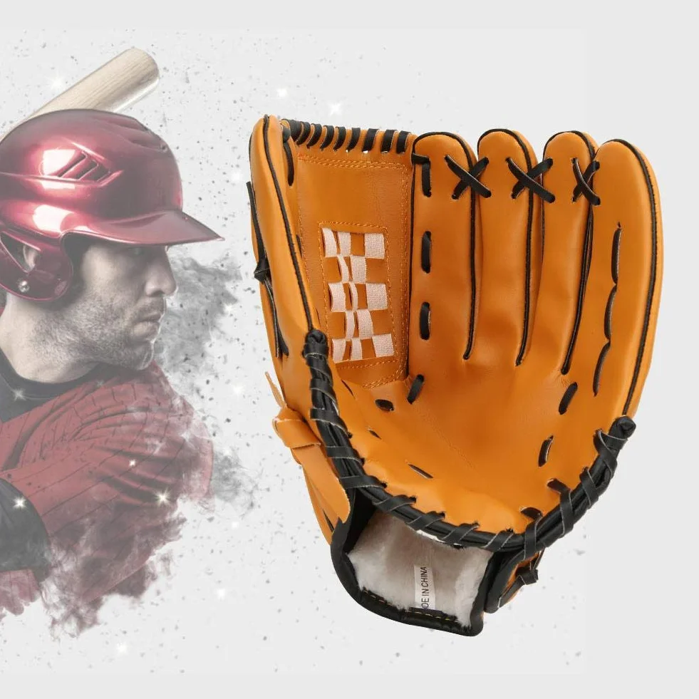 Rękawica baseballowa sport softball łapacz 30 cm brązowa