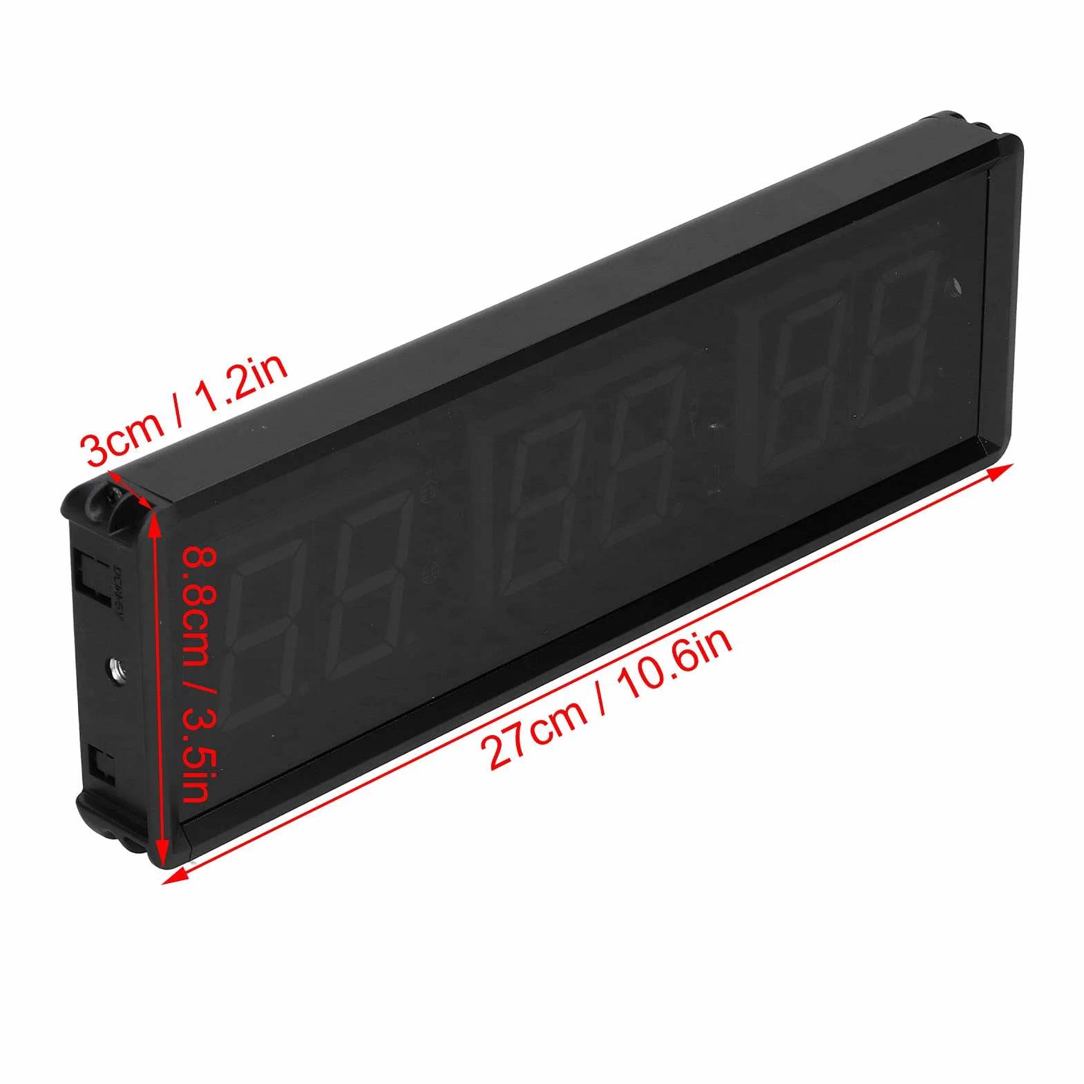 Gym Ultra Clear LED interwałowy timer – Multi Scenes Count Down Up zegar z metalowym stoperem, cyfrowy wyświetlacz, stoper, do treningu na ścianie, z pilotem zdalnego sterowania, do domu, na siłownię