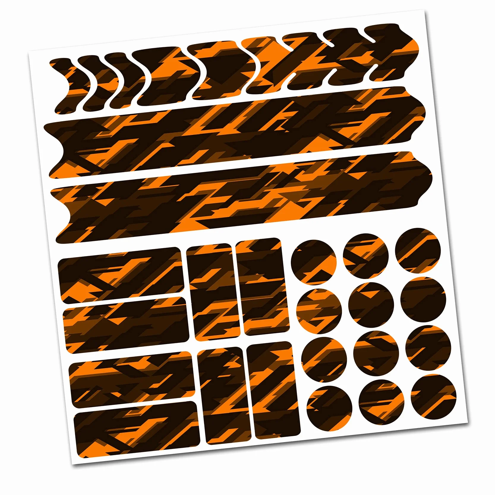 ochrona ramy roweru, folia ochronna na tylne trójkątne uchwyty, naklejka ochrona na ramy z karbonu MTB BMX, folia chroniąca lakier R159 R161 (pomarańczowa, 14 Future Neon Orange)