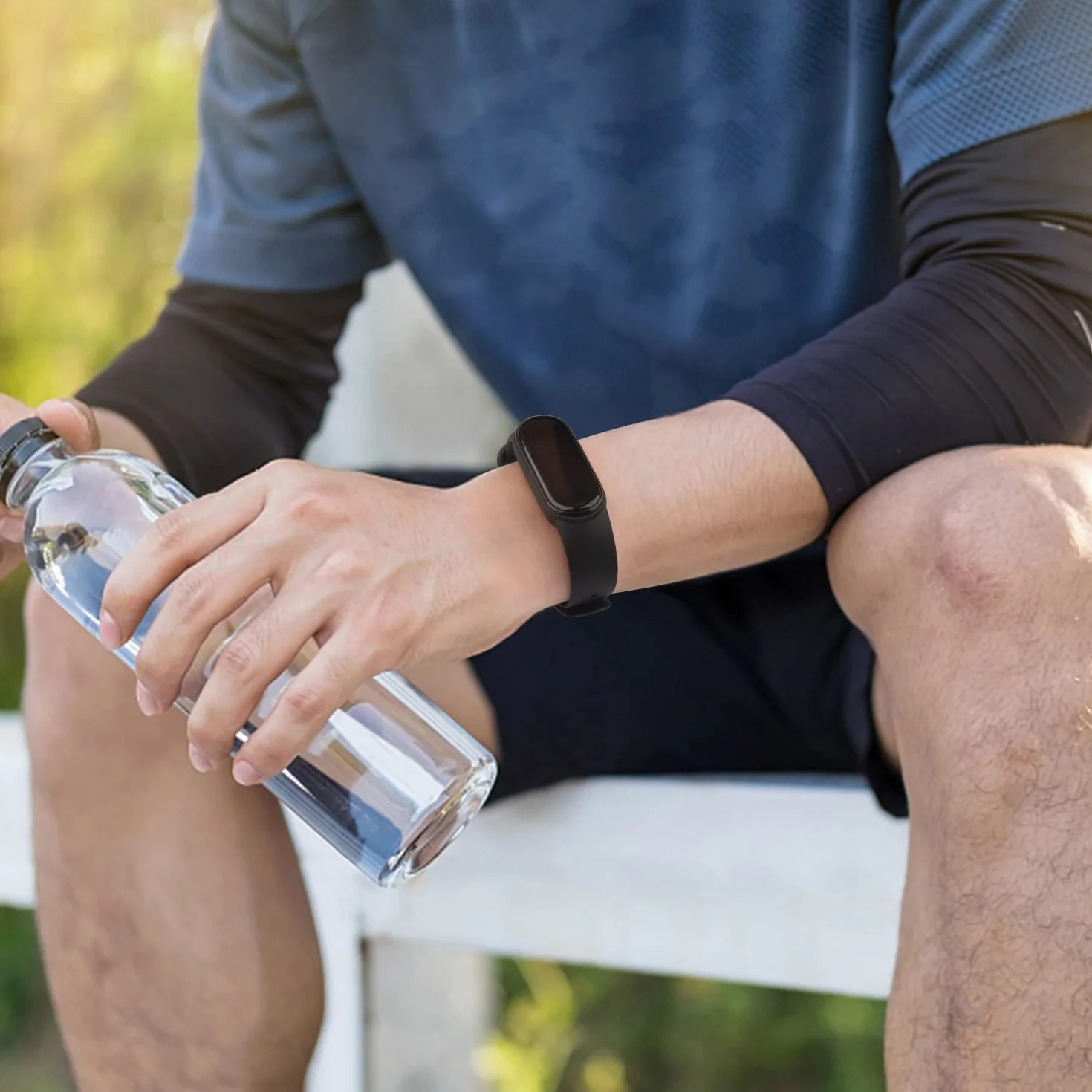 [3 Pack]Opaski sportowe dla Xiaomi Mi Band 5,Xiaomi Mi Band 6, miękkie silikonowe paski zamienne dla Xiaomi Mi Band 5,6 Kobiety Mężczyźni