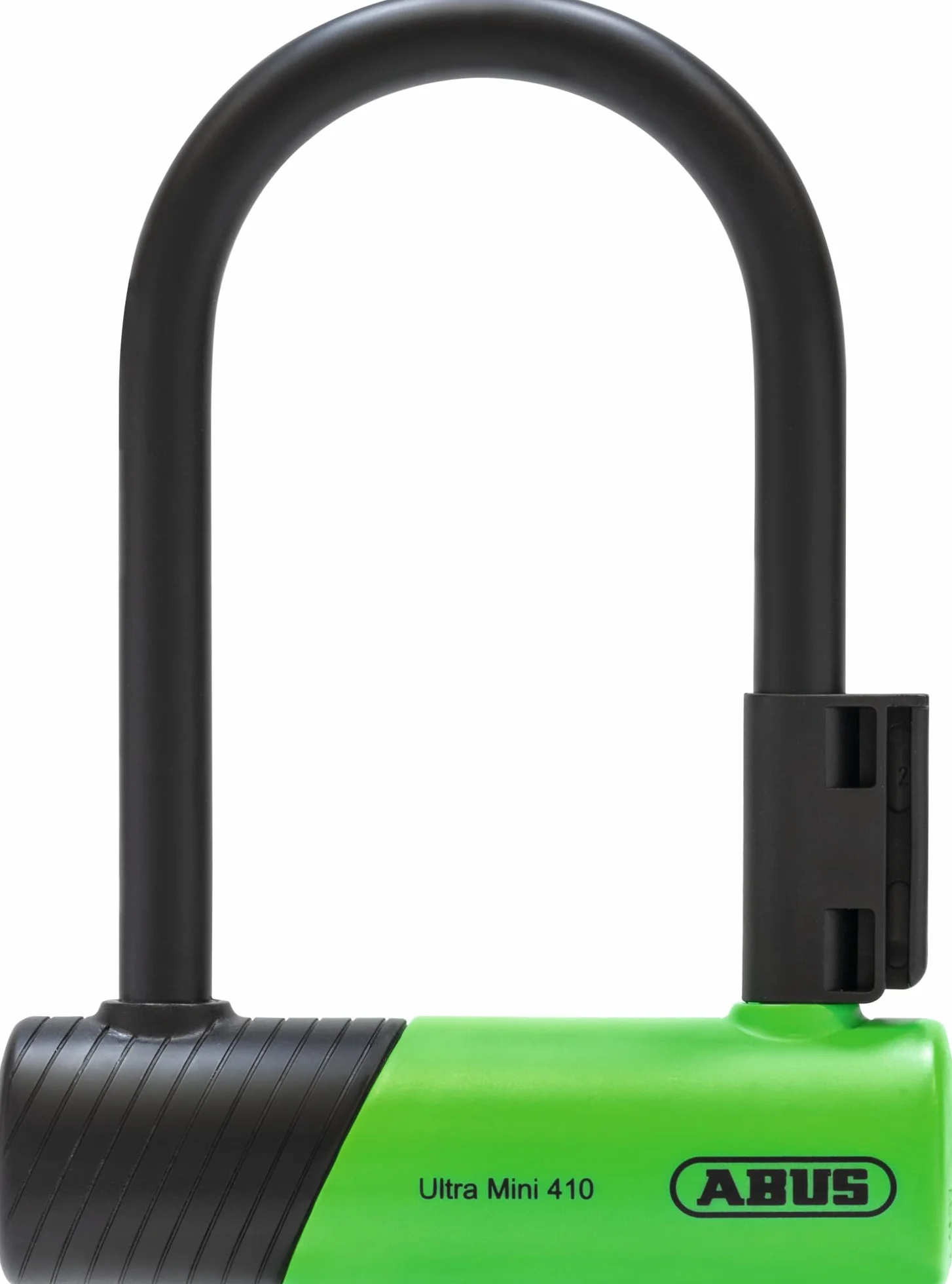 ABUS Zamek pałąkowy 410 K Ultra do rowerów i skuterów elektrycznych, z praktycznym uchwytem do transportu na rowerze, akcesoria rowerowe, wariant 150HB140, zielony + Cobra 10/120