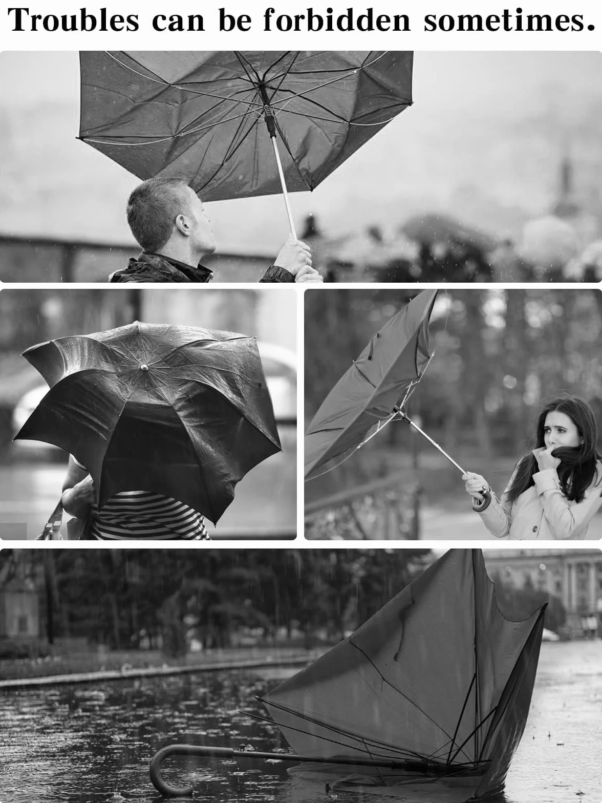 Kalolary 152 cm Parasol Golfowy Podwójny Baldachim Wiatroszczelny Wodoodporny
