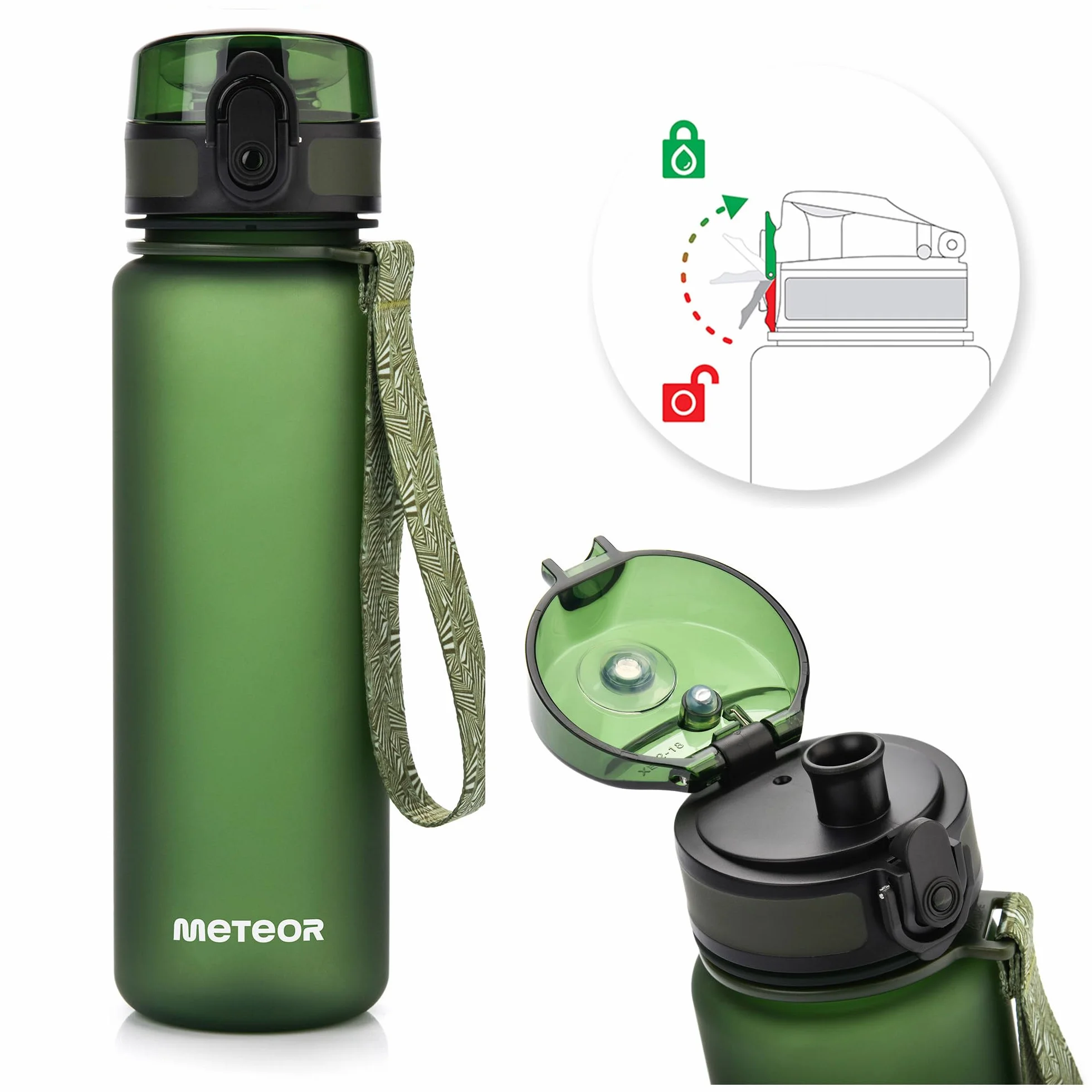 Meteor Butelka sportowa Tritan BPA Free 500-1500 ml