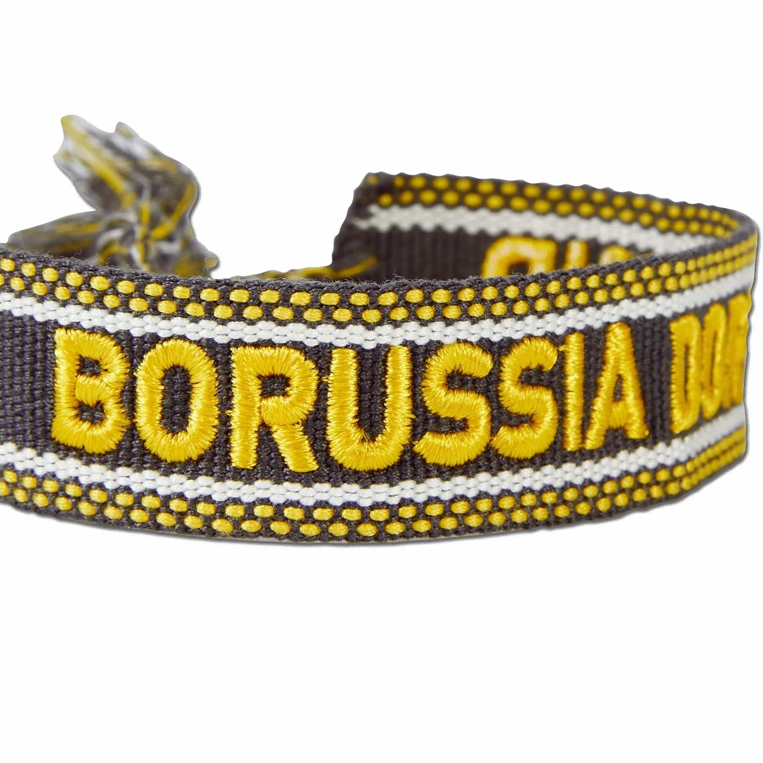 BVB bransoletka materiałowa – regulowany rozmiar – szerokość 1,8 cm – poliester