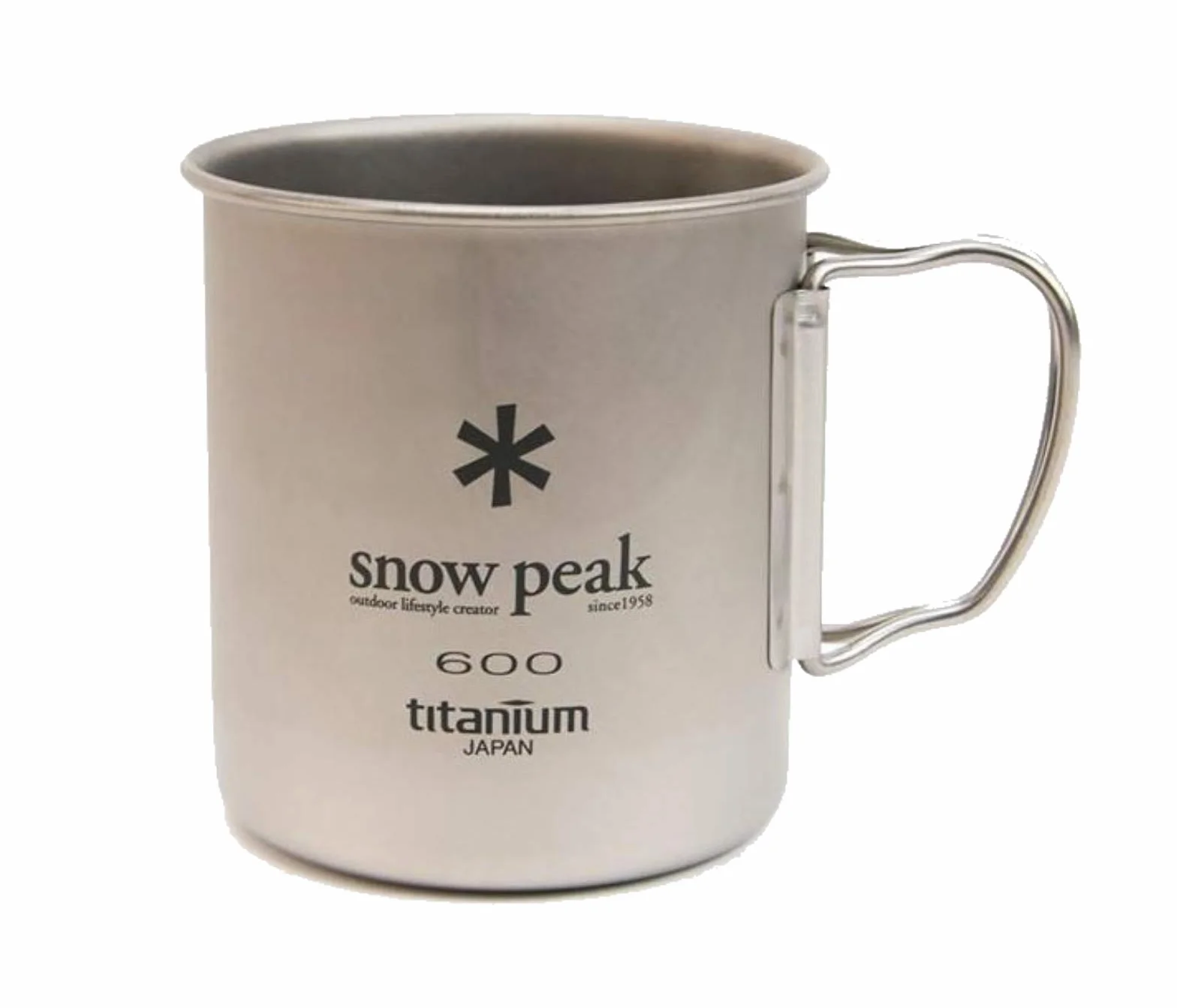Snow Peak Titanium Cup 600 zastawa stołowa kempingowa szary