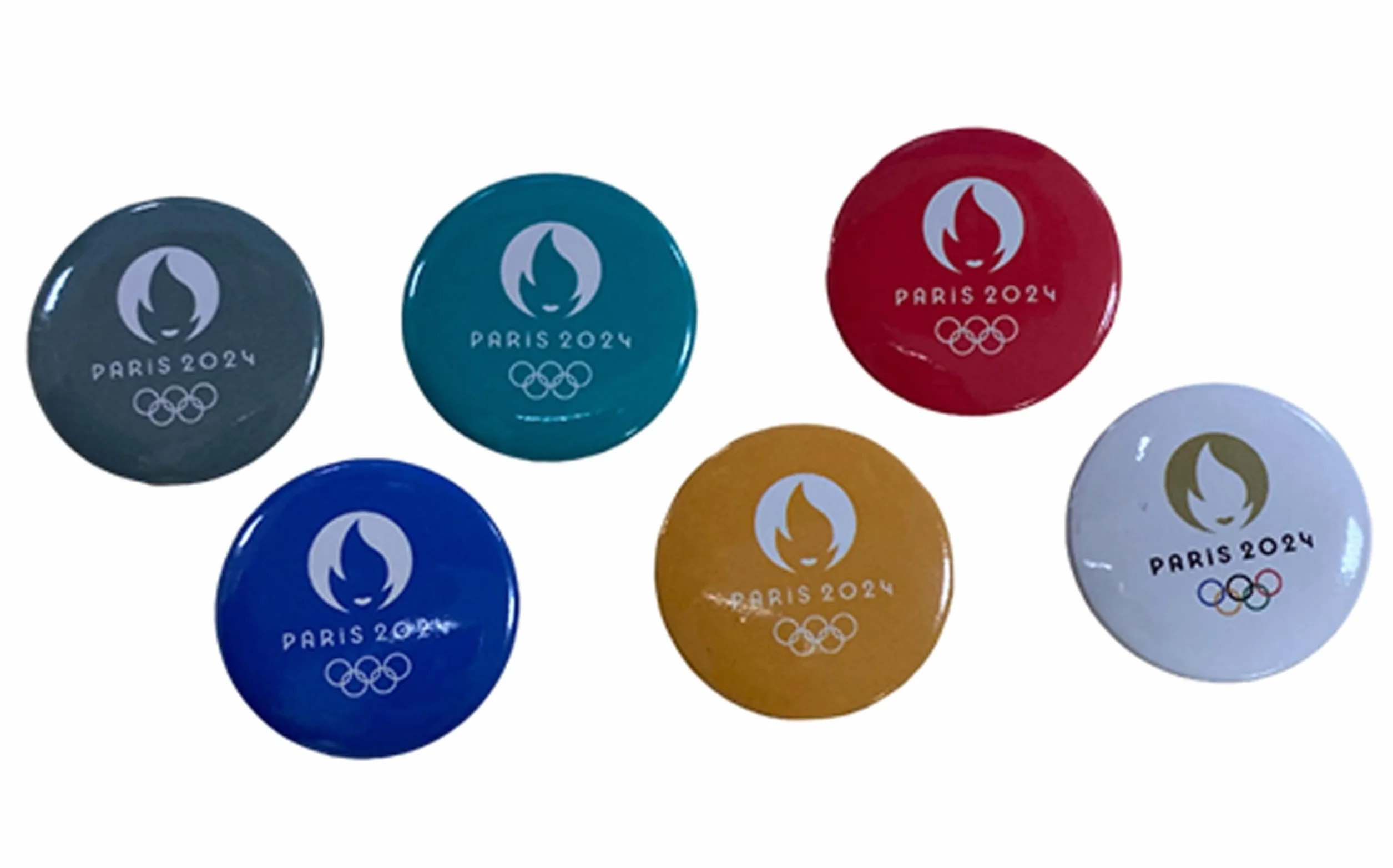 PARIS 2024 JO Oficjalna kolekcja Igrzysk Olimpijskich i Paraolimpijskich 6 magnesów wielokolorow