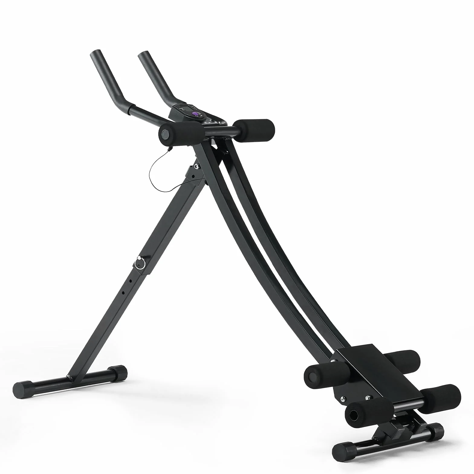VEVOR Urządzenie do treningu mięśni brzucha, urządzenie do treningu mięśni brzucha, maszyna AB, do studia fitness, 200 kg, trener mięśni brzucha, trening siłowy, składany, regulowany sprzęt fitness,