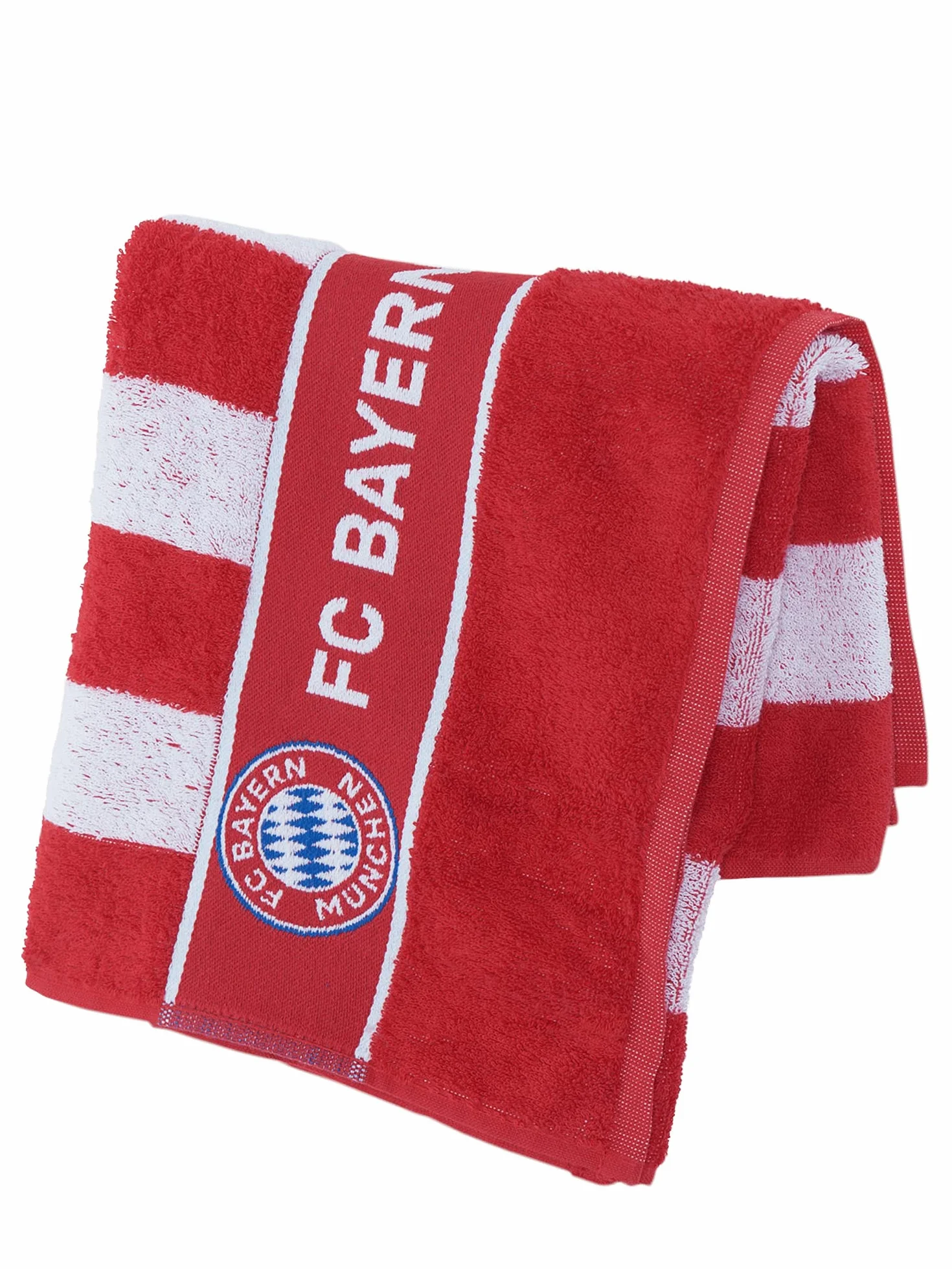 FC Bayern München Ręcznik kąpielowy czerwony/biały -