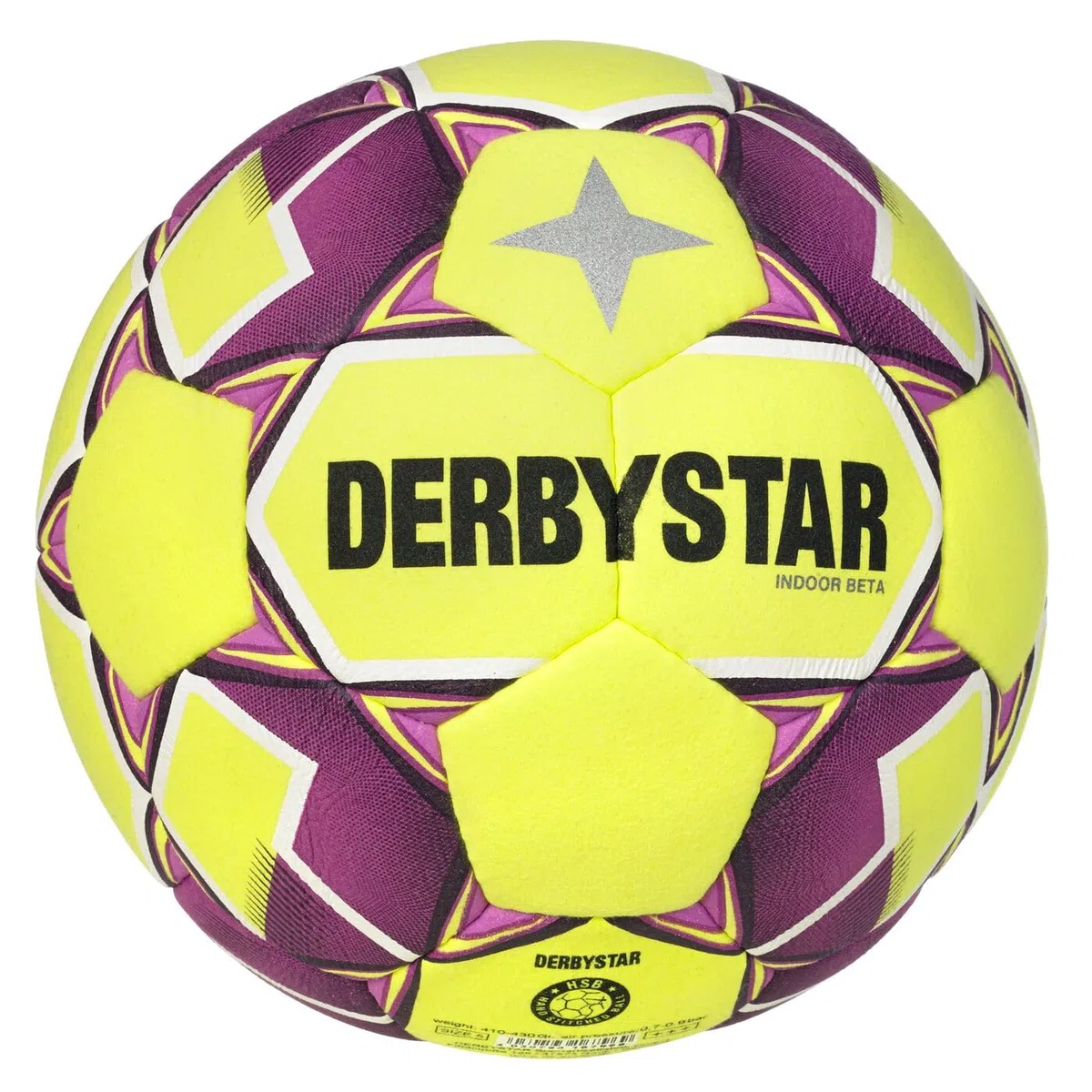 Derbystar Piłka nożna Indoor Beta v24, biała, 5