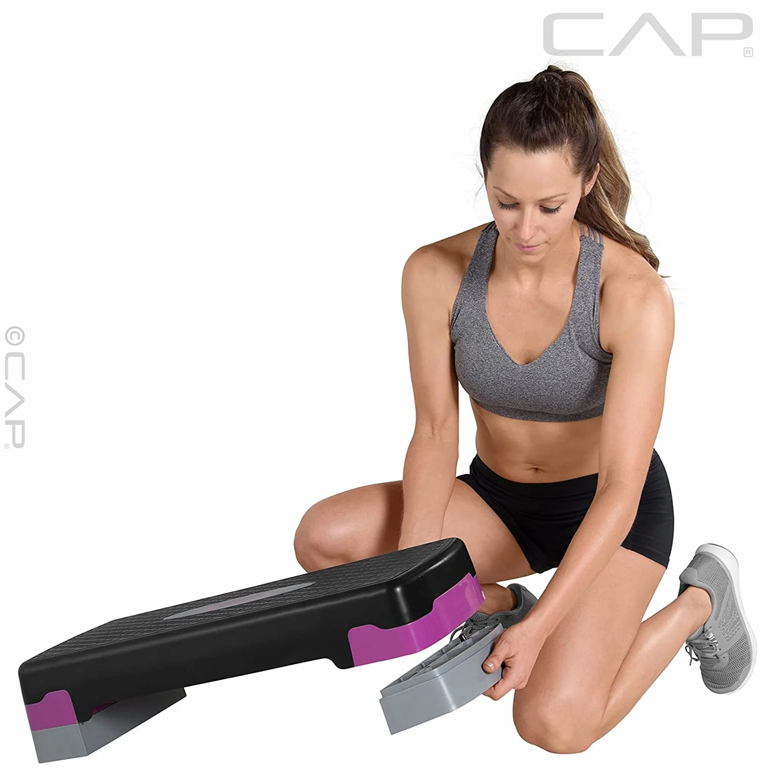 Tone Fitness Aerobic Step, różowy, platforma do ćwiczeń