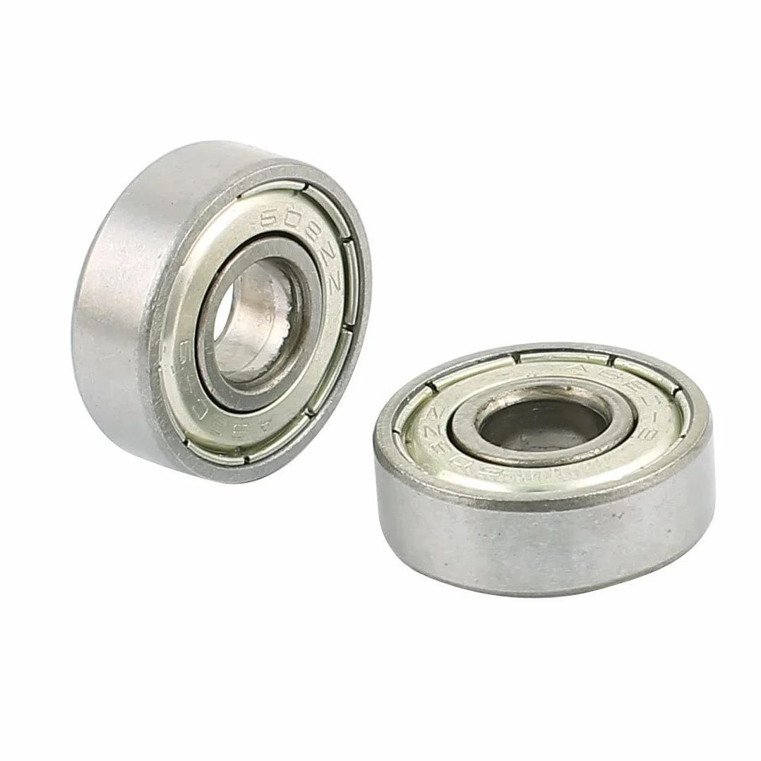 10 szt. 608ZZ podwójne metalowe tarcze łożyska kulkowe z głębokim rowkiem 8 x 22 x 7 mm