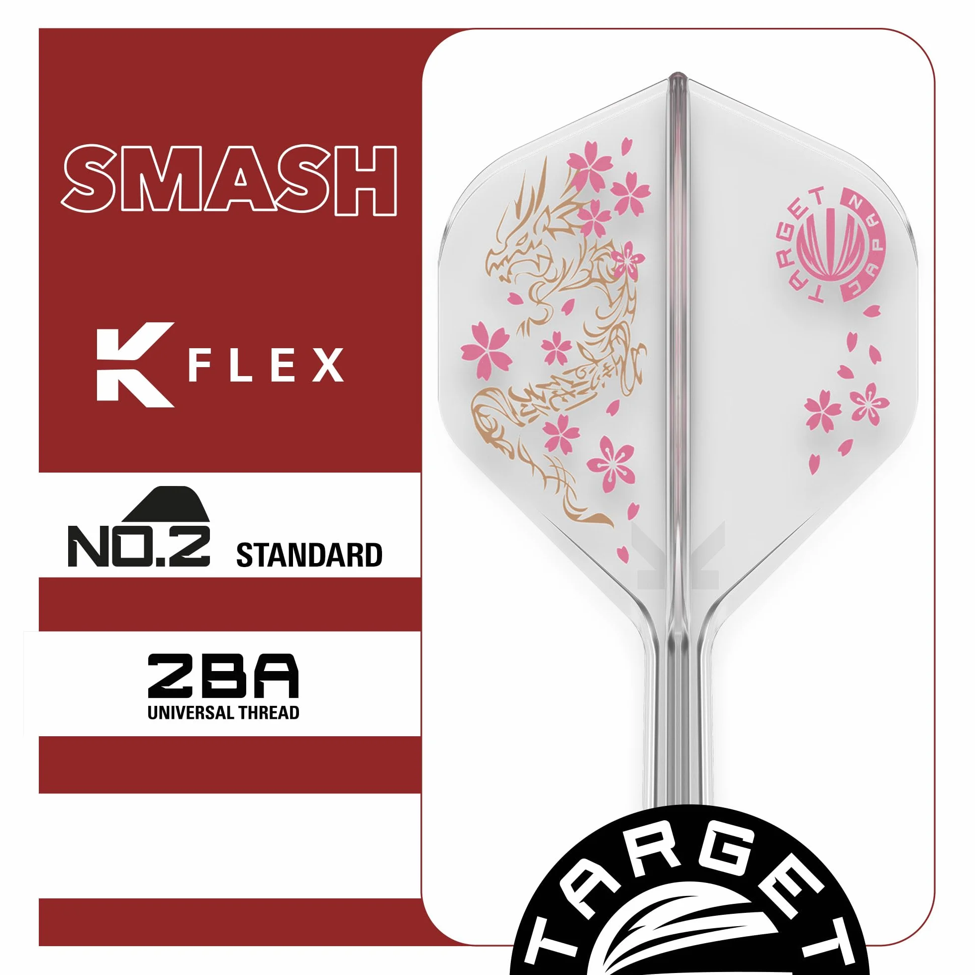K-Flex Dart Flights and Shaft System No.2 Zestaw 3 sztuk Player Edition Junya Koikawa Akcesoria do rzutek Short/Intermediate/Medium