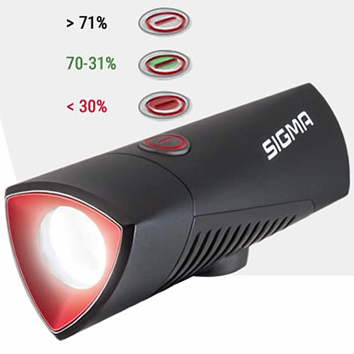 Sigma 2022044905 lampa LED na kask dla dorosłych, uniseks, rozmiar uniwersalny
