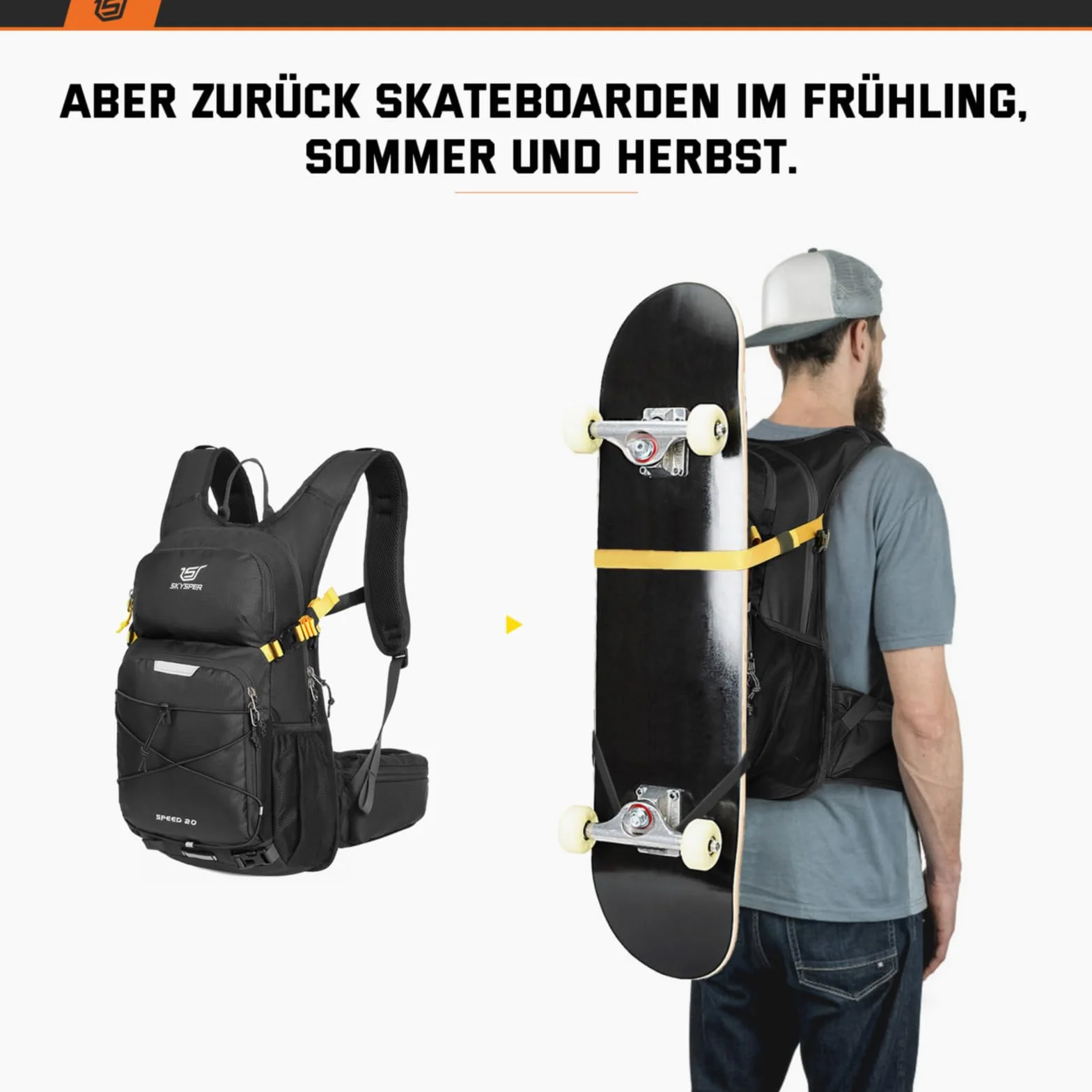 SKYSPER plecak rowerowy 20L, ISPEED 20 ultralekki z systemem hydracyjnym