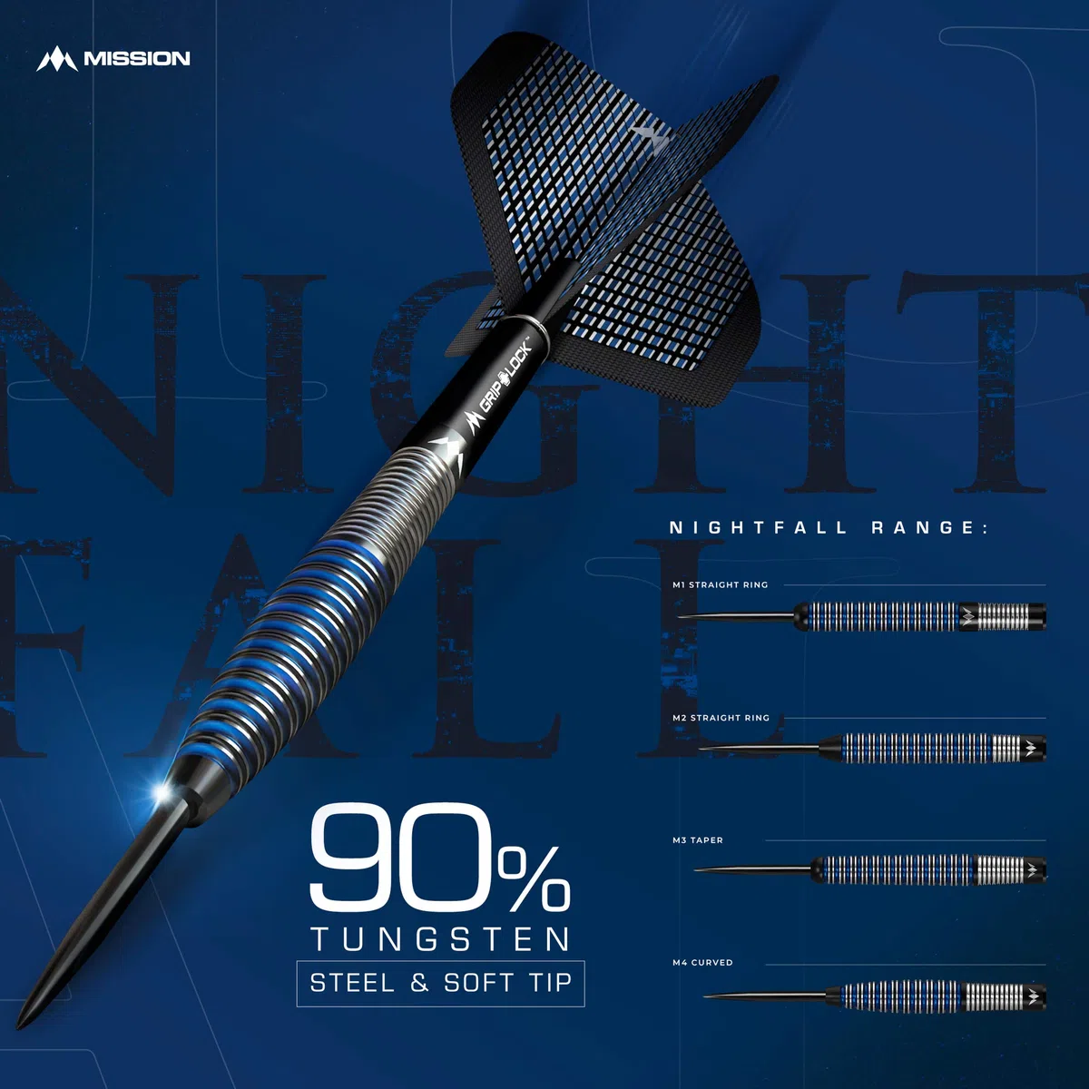 Mission Nightfall rzutki z miękką końcówką