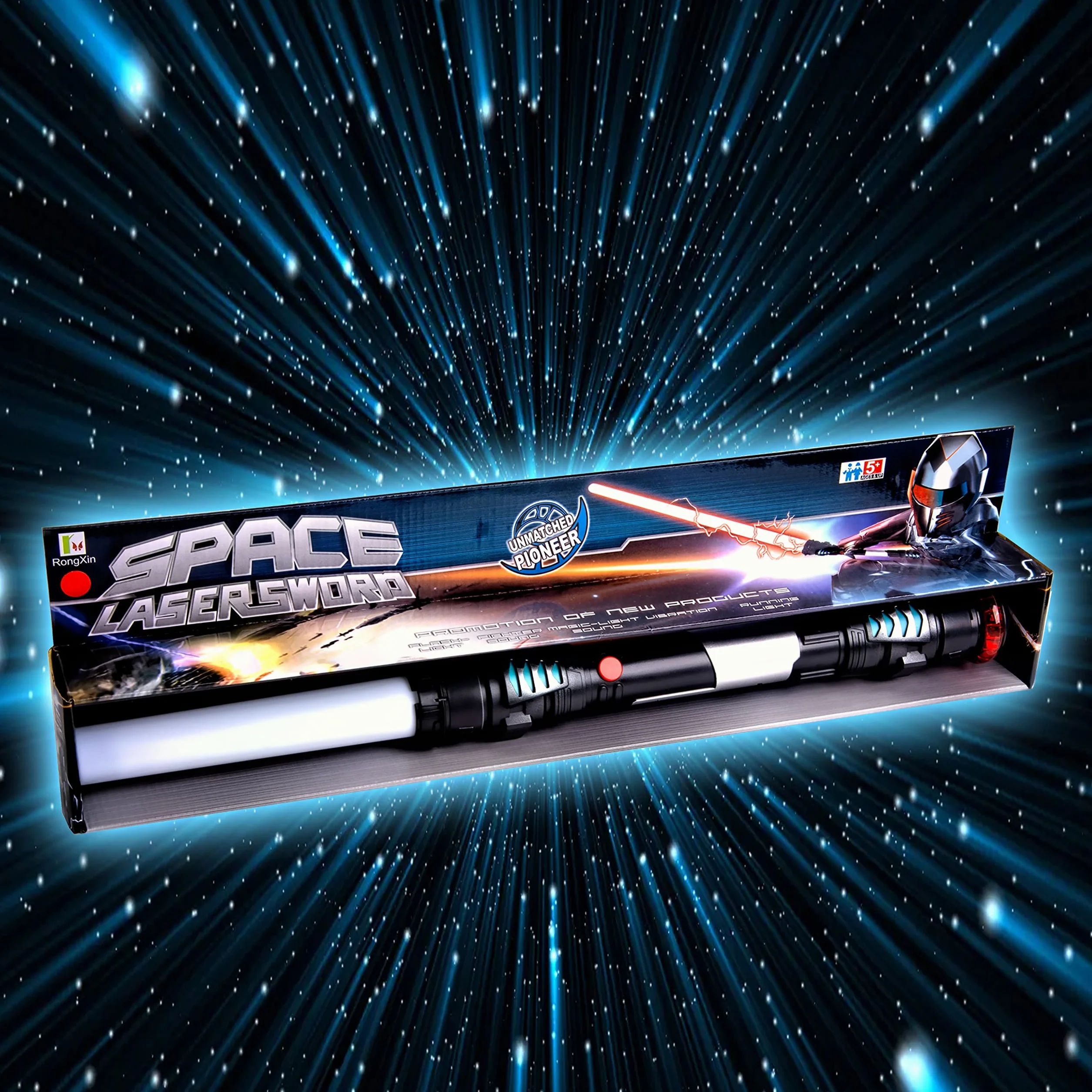 Miecz laserowy świetlny 108 cm dźwiękowy wibracyjny Zielona