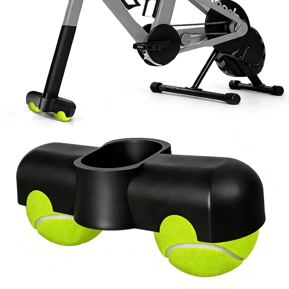 FARYODI Rocker Plate Feet z 2 piłkami tenisowymi, adapter Cycling Snap Rocker Feet Indoor do przednich nóg Zwift Ride, ważne akcesoria do ćwiczeń na trenażerze stacjonarnym do intensywnych sesji
