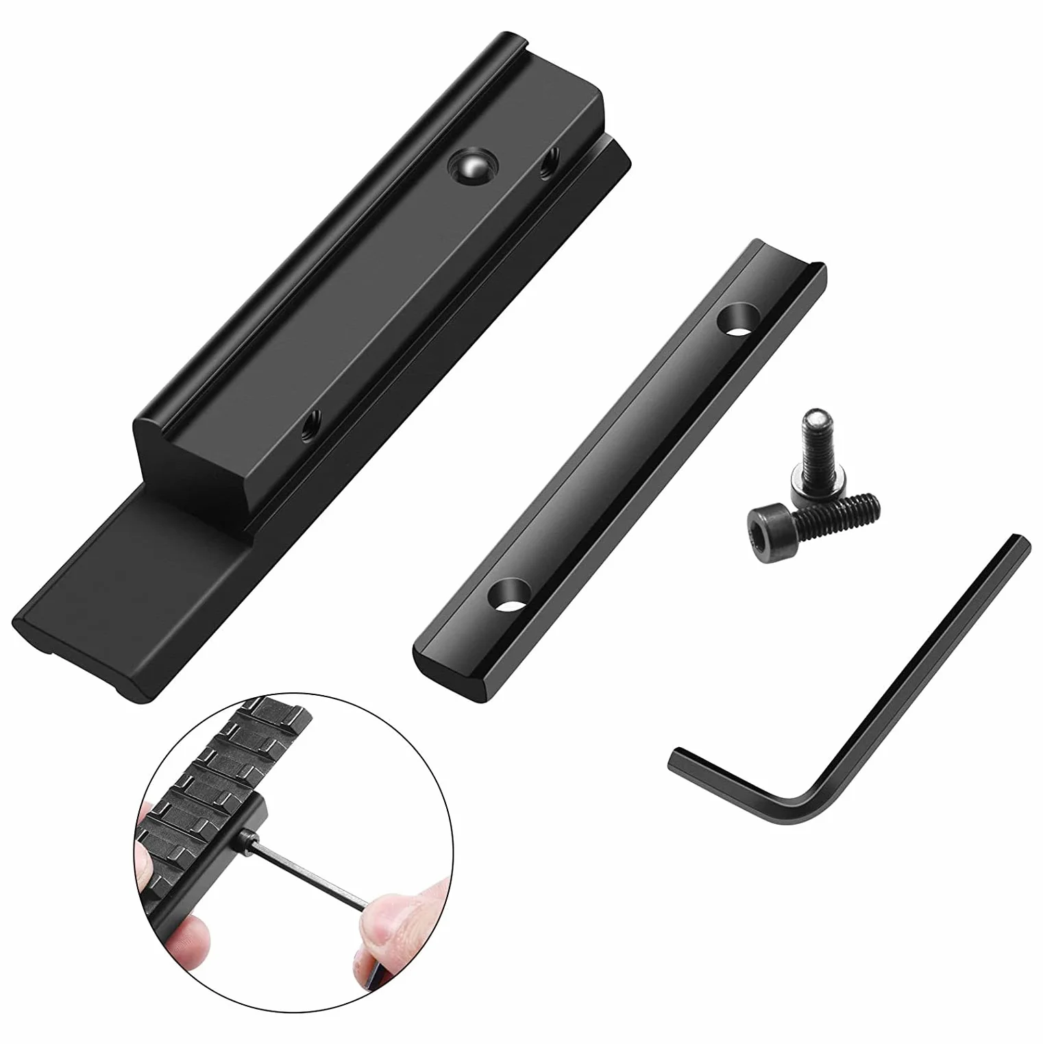 ACEXIER Picatinny Rail Adapter 11mm do 20mm Tactical Zakres Przedłużenie Mount