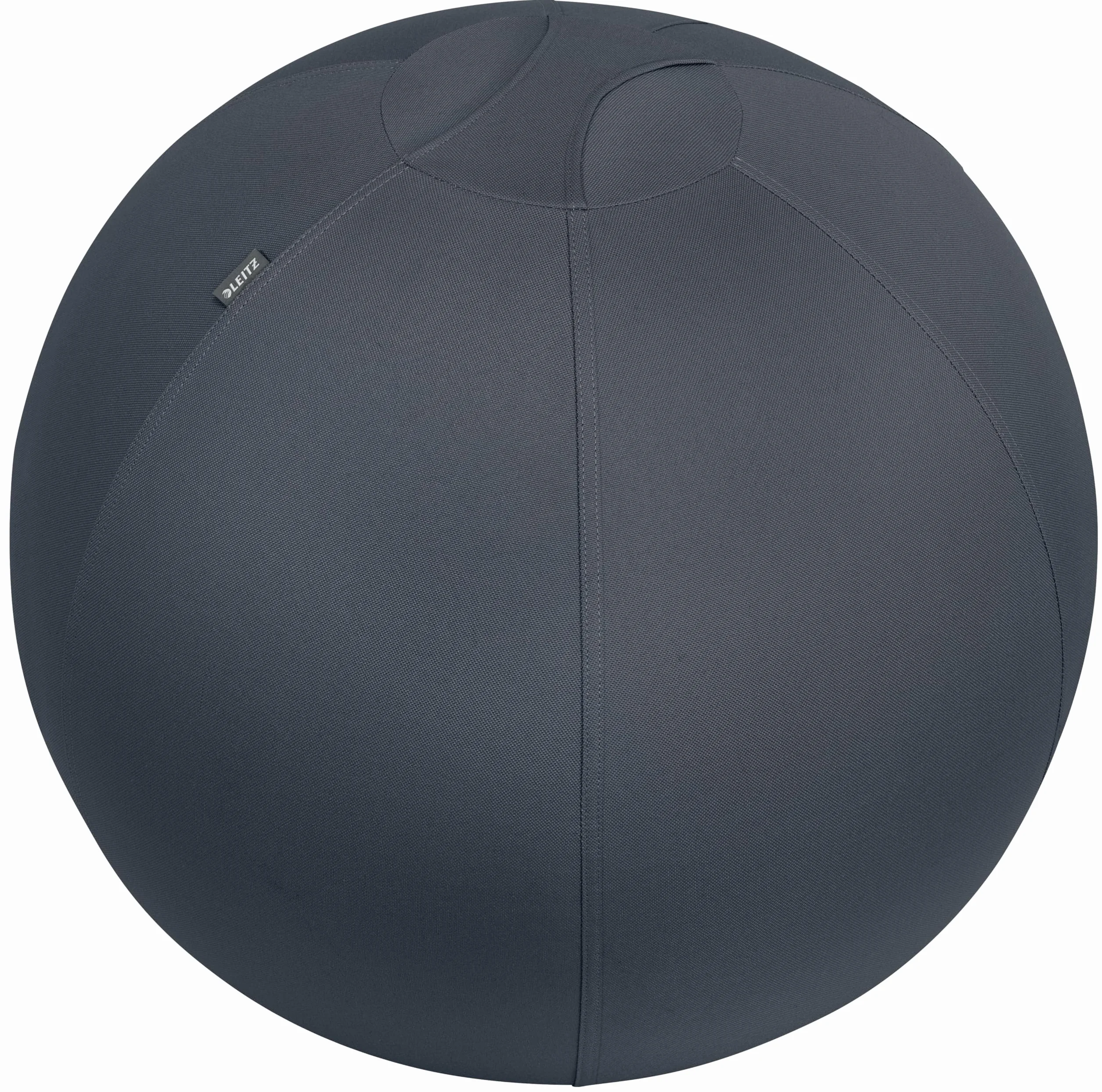 Leitz, Ergonomiczna Piłka do Aktywnego Siedzenia Leitz Ergo Cosy, Średnica 65 cm, Poszewka w 100% z Tkaniny, Ręczna Pompka, 2 Zawory, Kolor Aksamitna szarość (52790089)