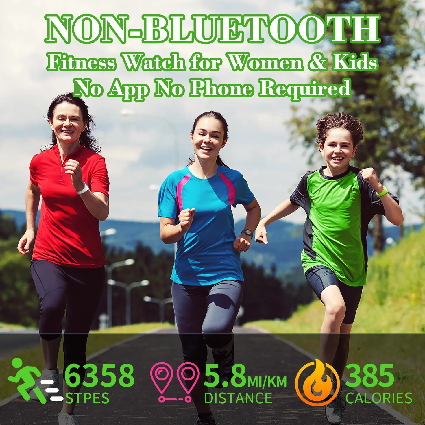 Fitness Tracker licznik kroków zegarek bez aplikacji/bez telefonu/bez Bluetooth, IP68 wodoodporny zegarek fitness z krokomierzem, licznikiem kalorii, timerem, budzikiem, prosty sportowy