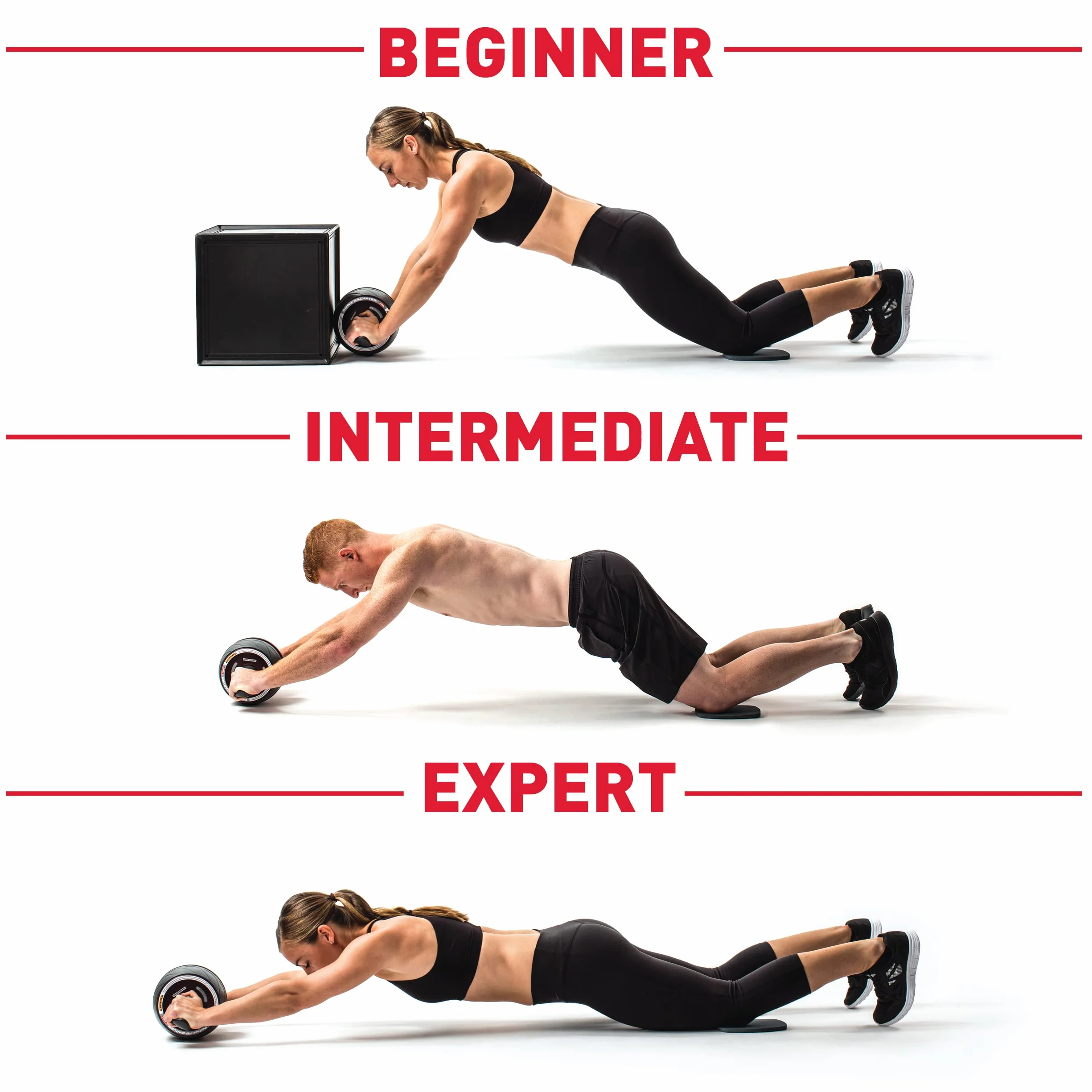 Perfect Fitness trenażer brzucha dla dorosłych AB Carver Pro, czarny, standard