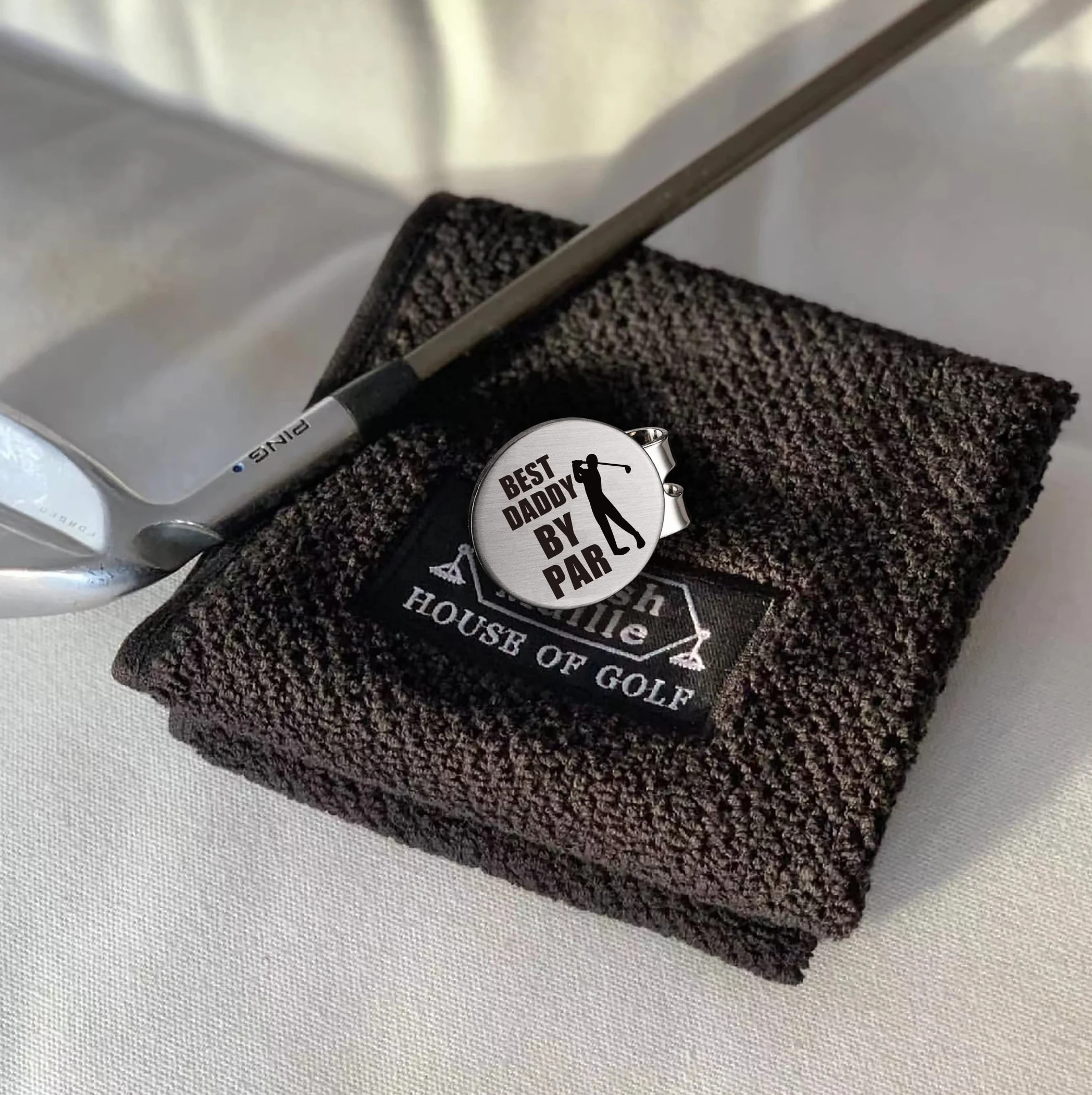 Par marker golfowy z magnetycznym klipsem na kapelusz akcesoria golfowe prezent