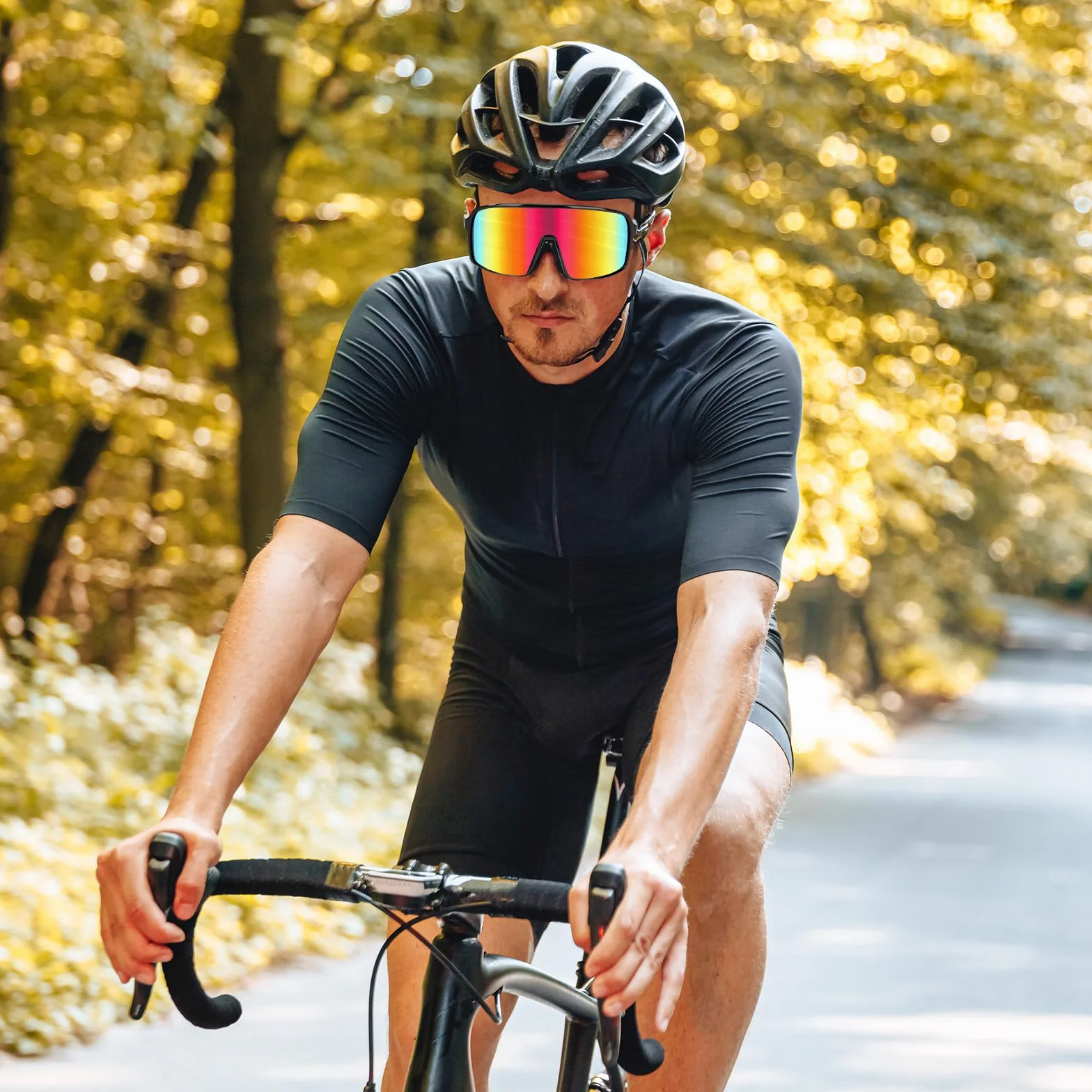 Okulary rowerowe przeciwsłoneczne polaryzacyjne UV400 ochronne sportowe