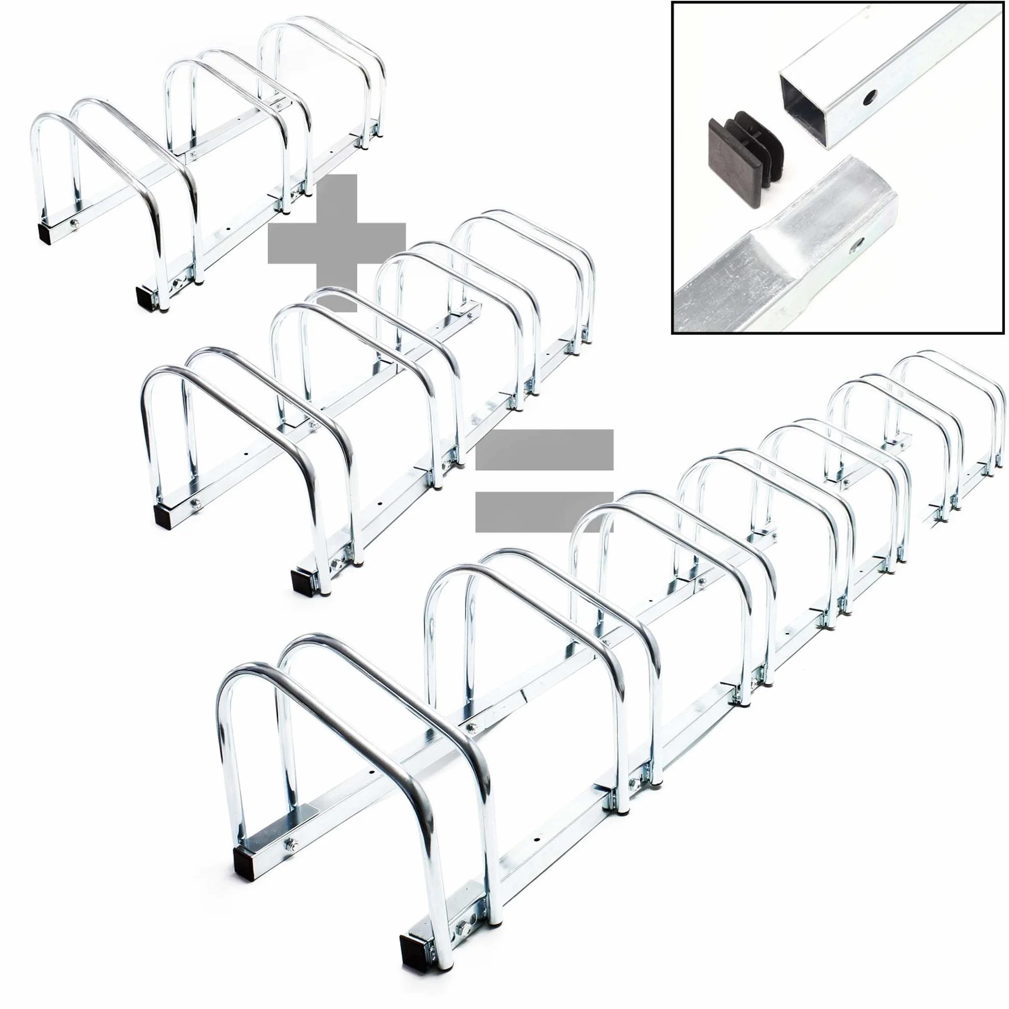 Stojak rowerowy na 3 rowery 70x33x27cm z ocynkowanej stali